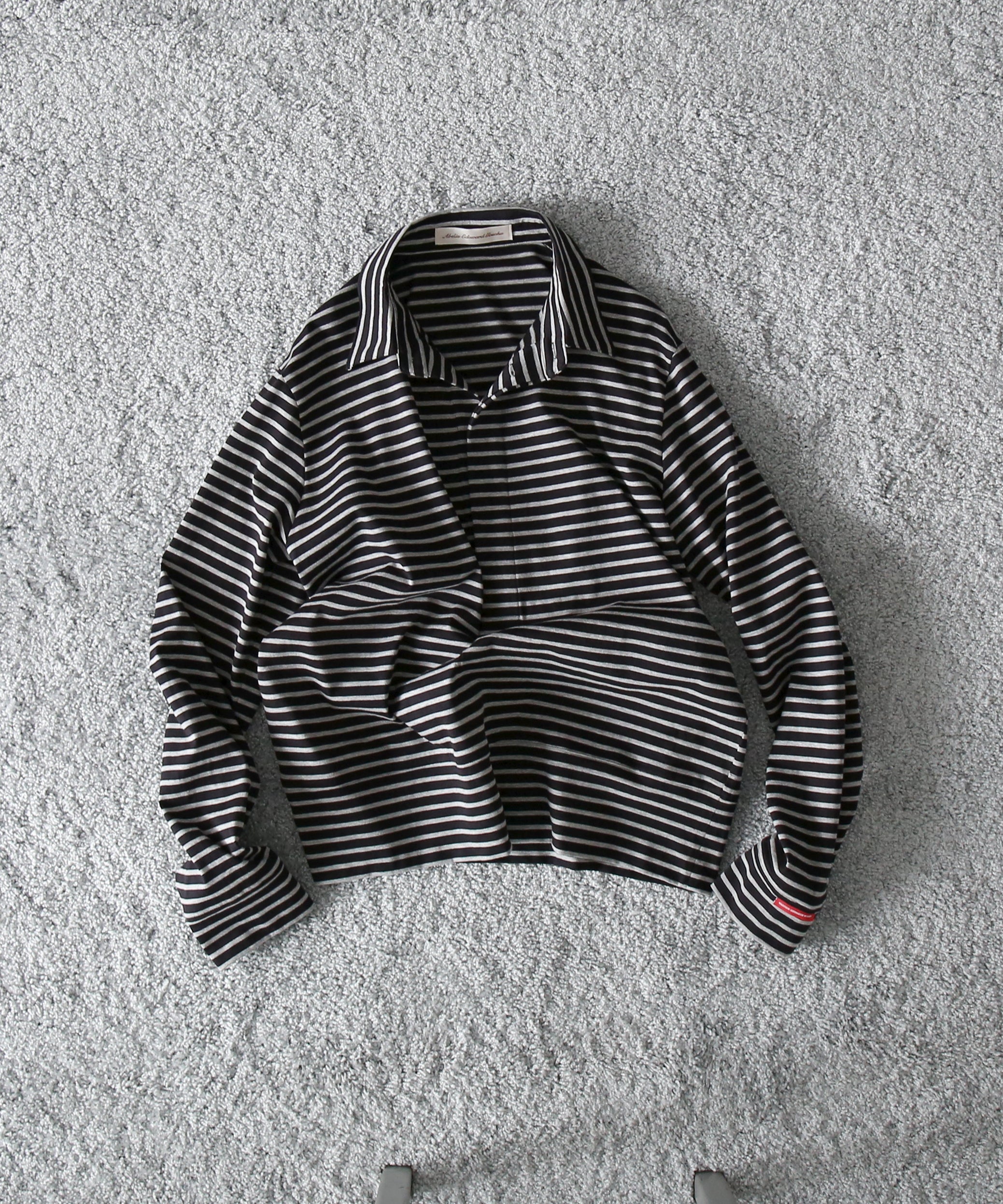 ABELIA EDOWARD GOUCHA Ls polo dot mesh "GRAY"