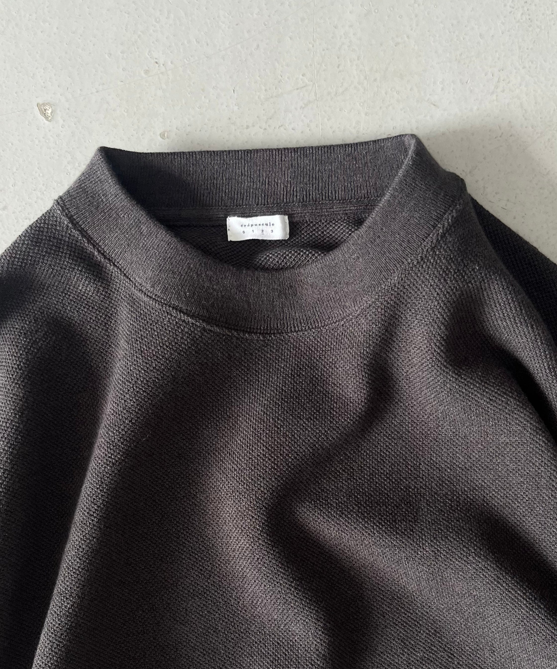 crepuscule Co/wo moss stitch p/o "CHARCOAL"