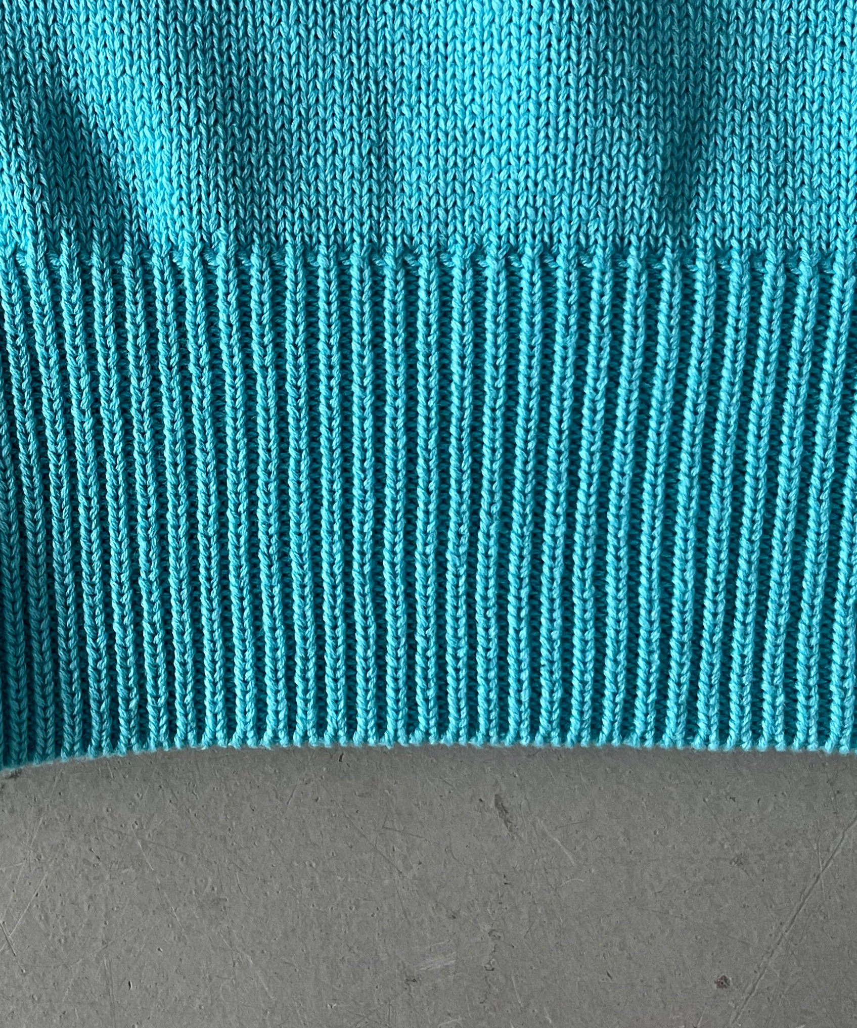 【Pre order】KAIKO Knit polo shirt "S.BLUE"