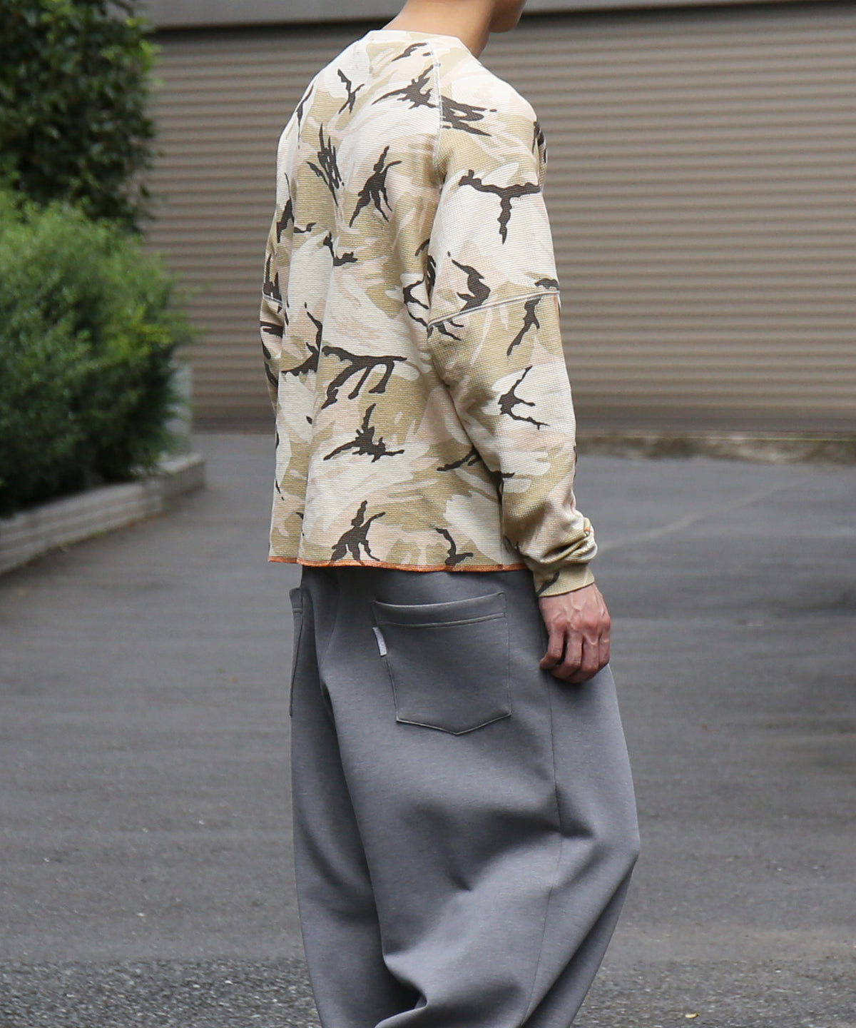 Evisen Skateboardsゑ Woodland thermal ls tee "SAND CAMO"