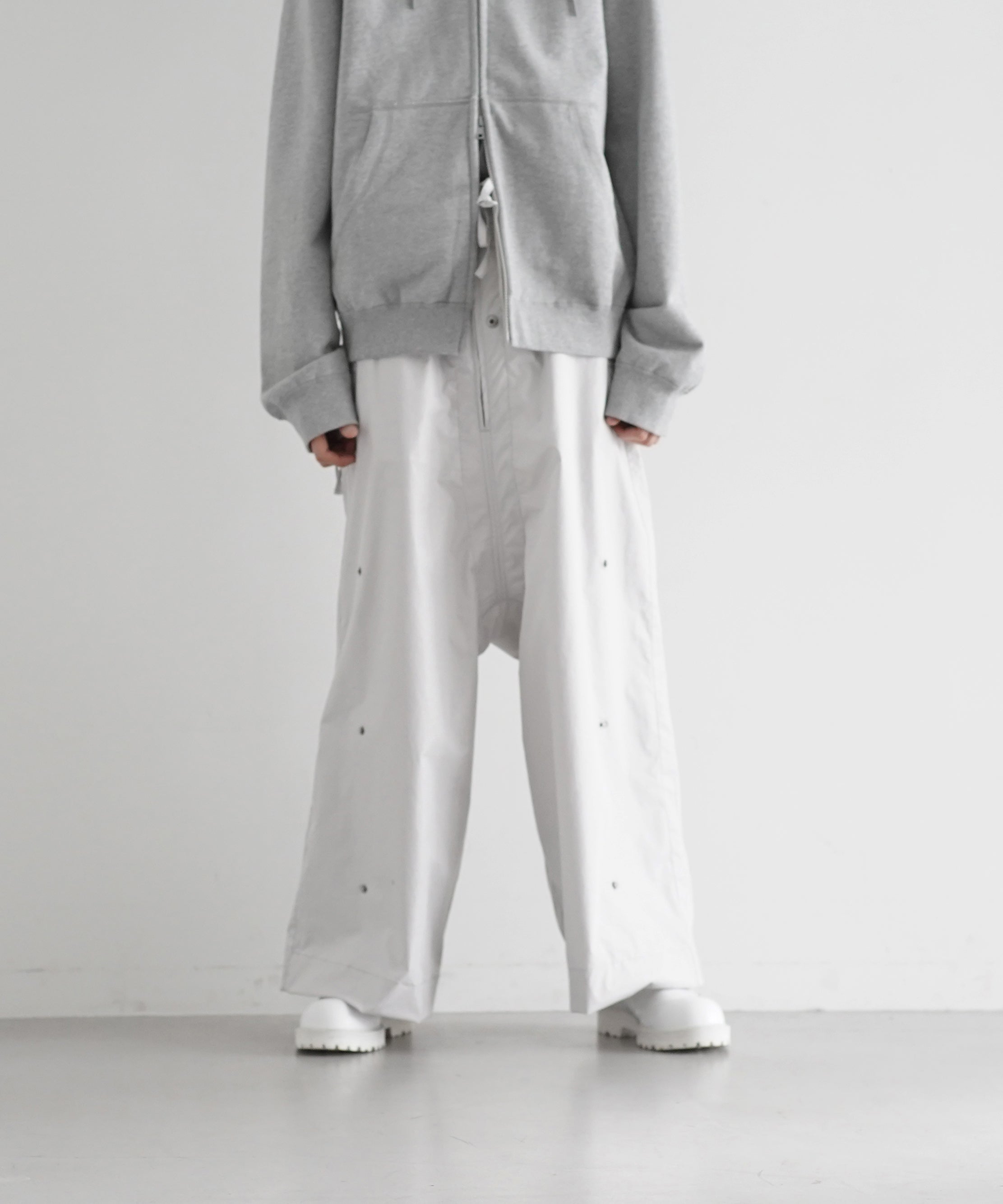 JIAN YE  Guai morph pants "WHITE"