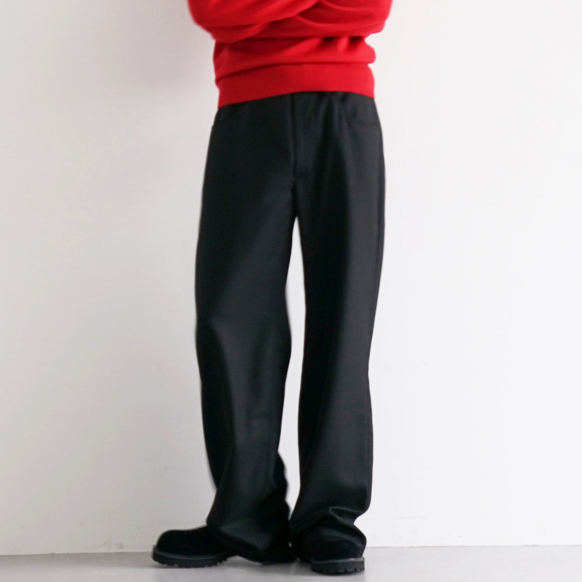 パンツ Sefr JIRO TROUSER / BLACK WOOL sefr【セファー】jiro trouser 