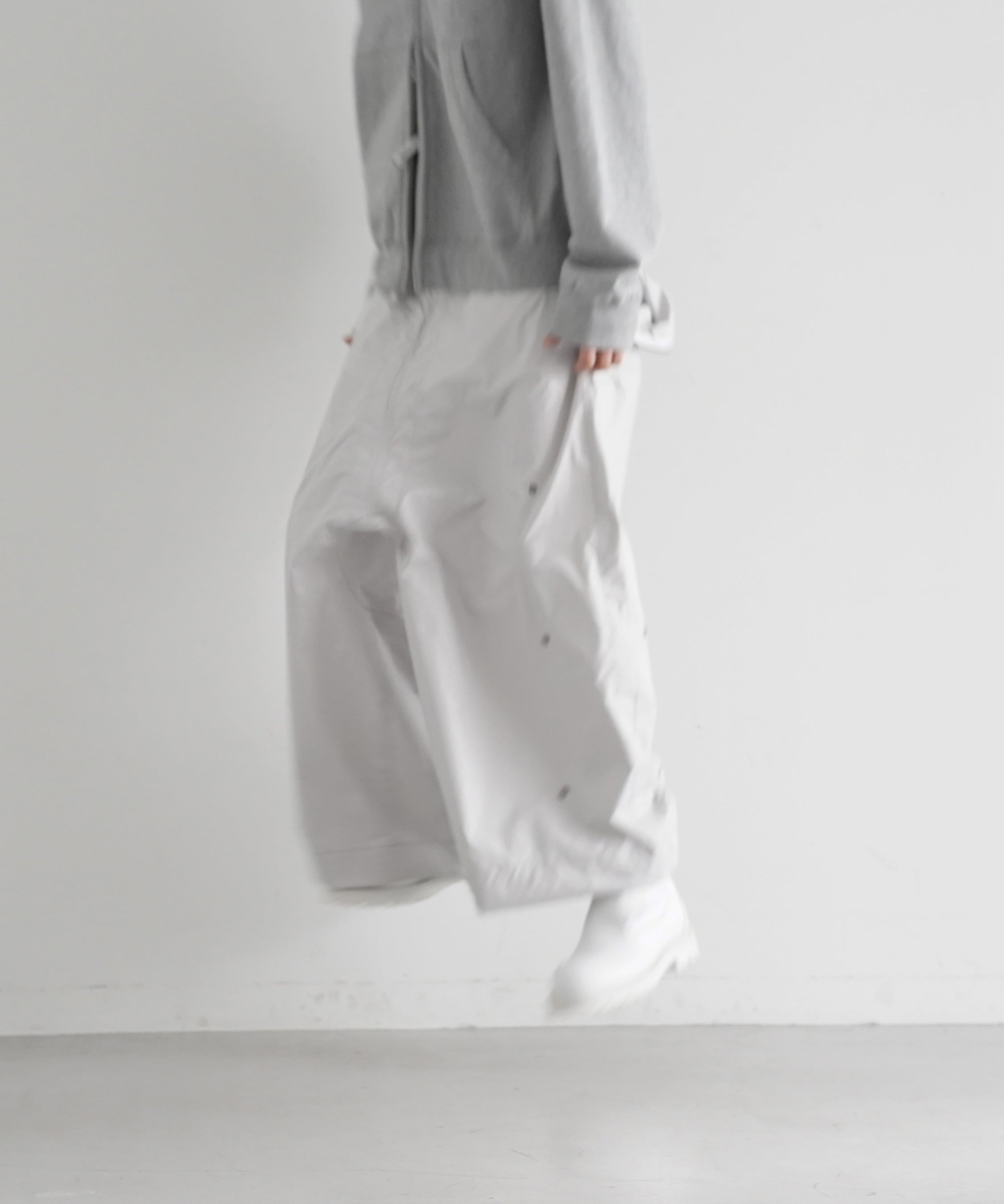 JIAN YE  Guai morph pants "WHITE"