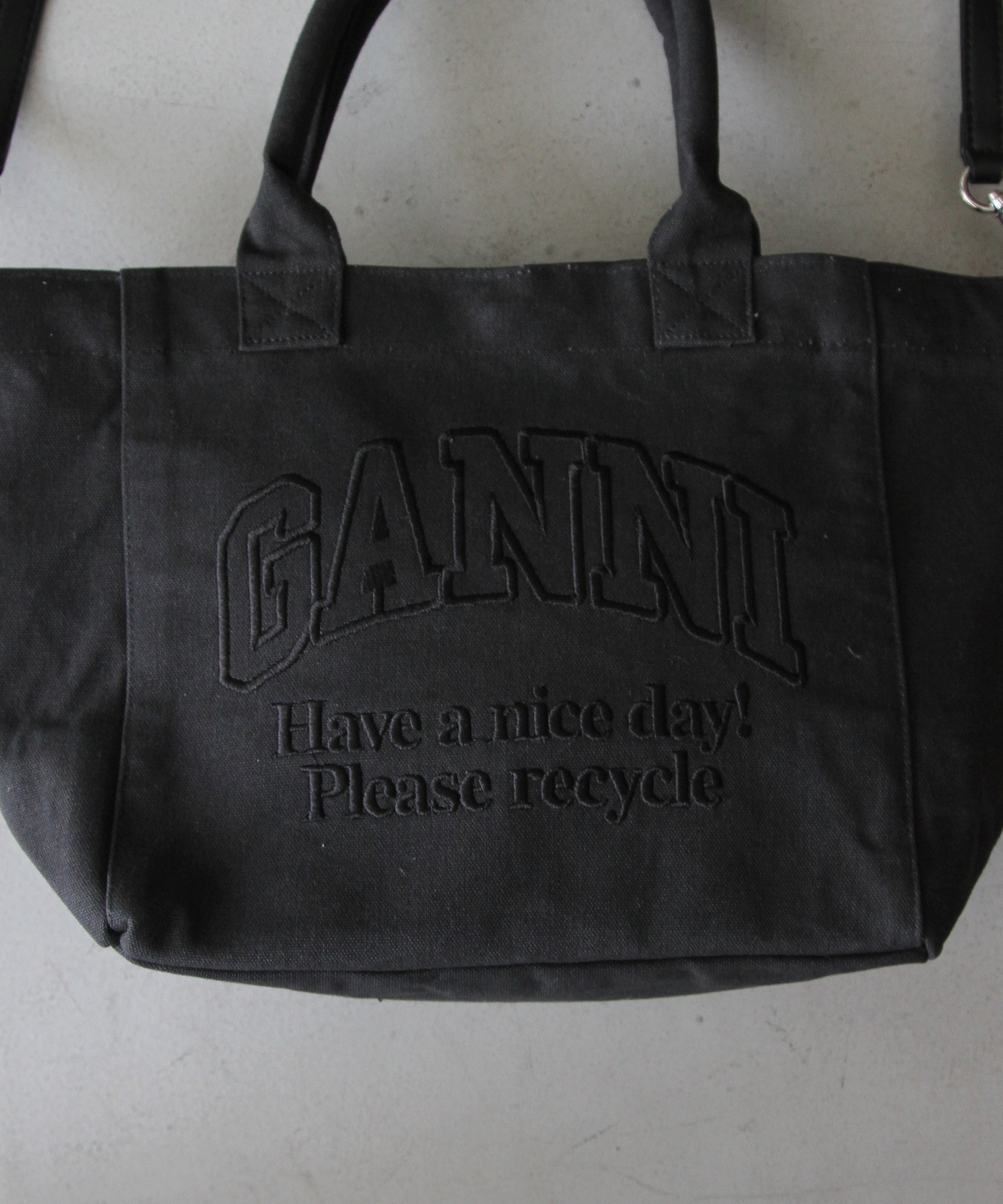 GANNI Small Easy Shopper "BLACK"