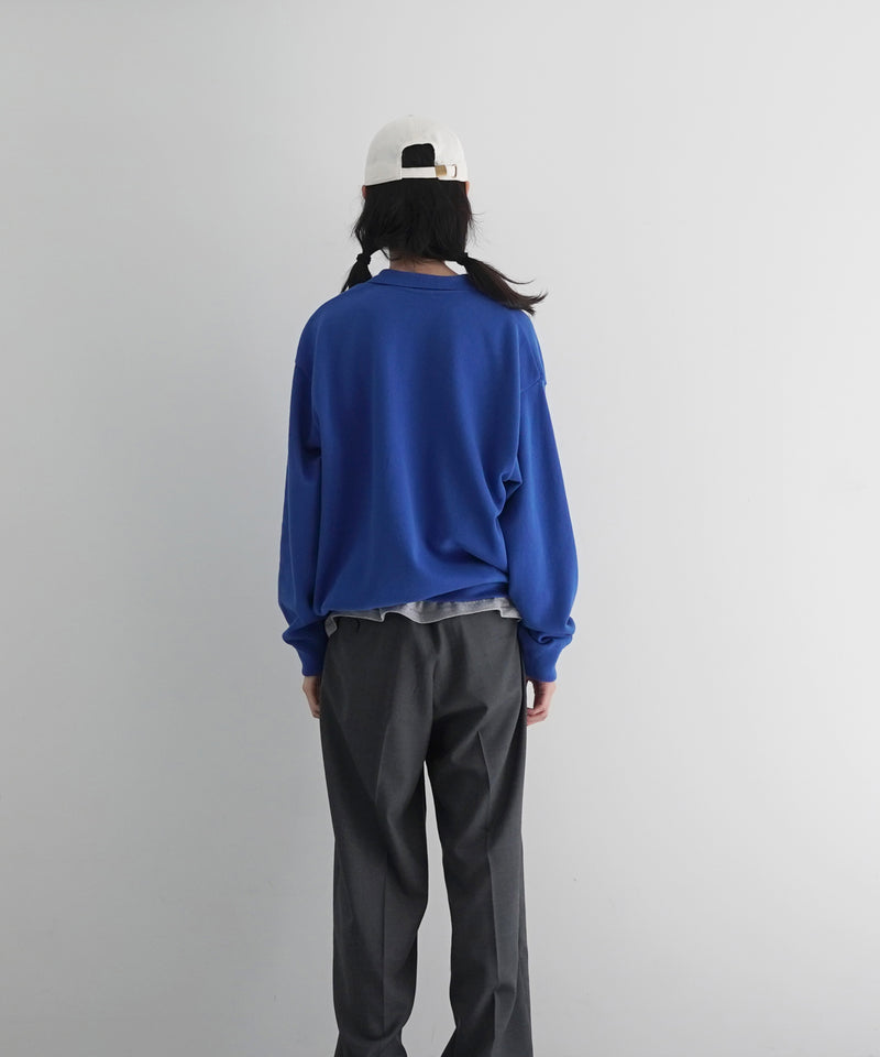 【EXCLUSIVE】crepuscule Co/ra moss stitch skipper "BLUE"