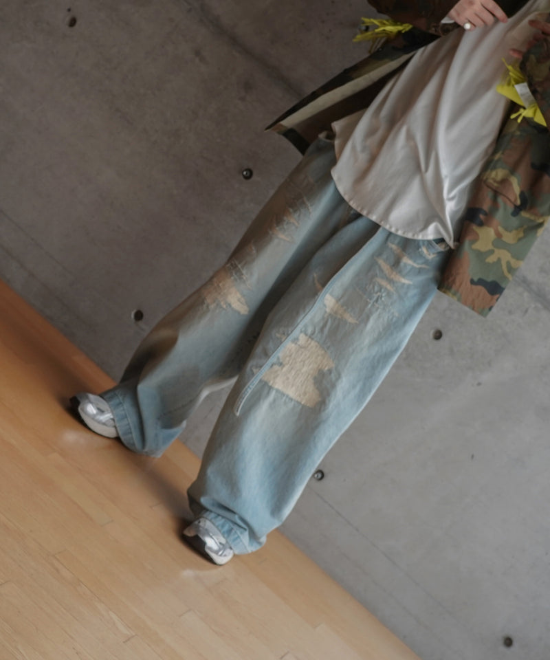 NEONSIGN Wave denim - destroyed "INDIGO USED"