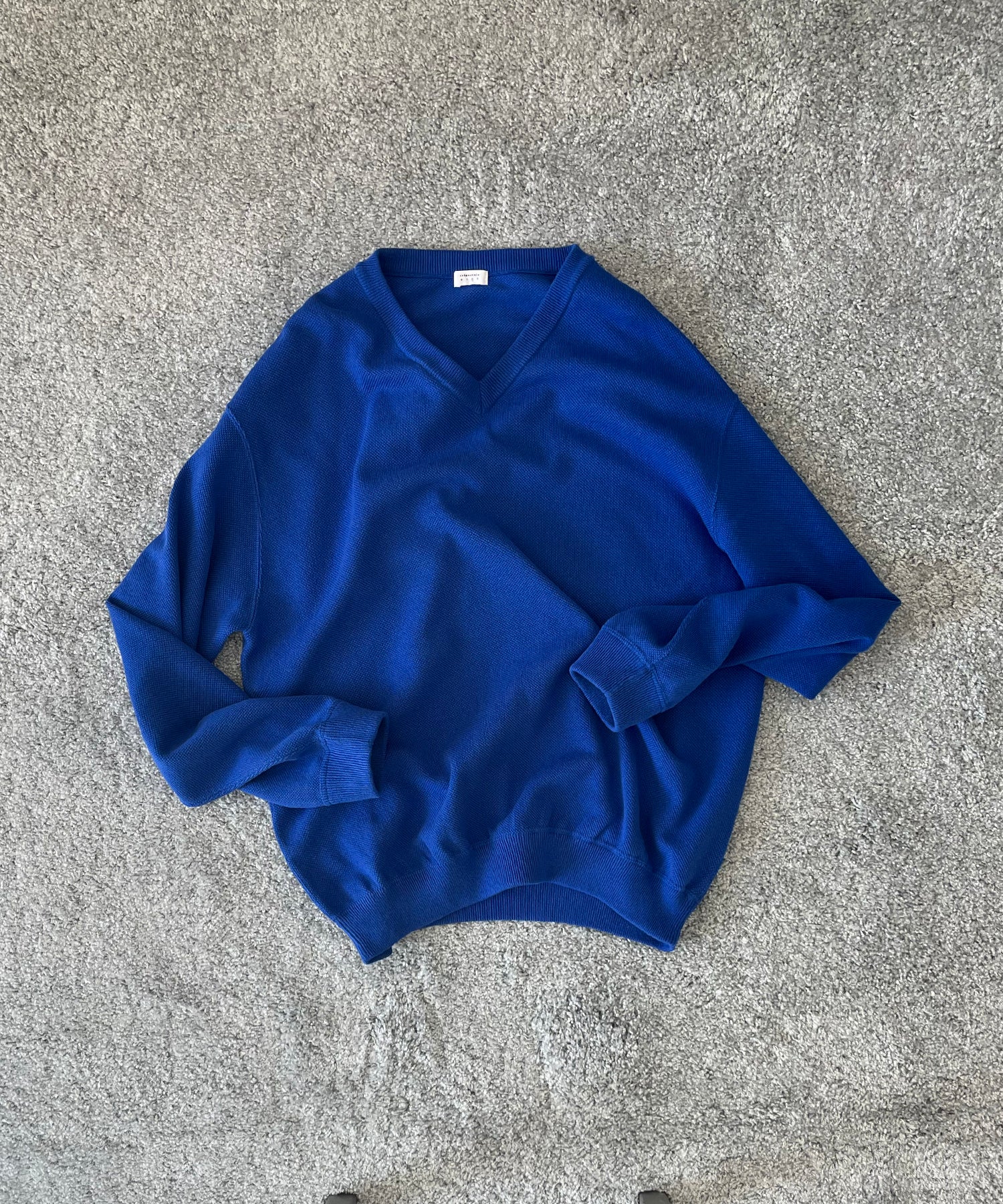 【EXCLUSIVE】crepuscule Co/ra moss stitch p/o "BLUE"