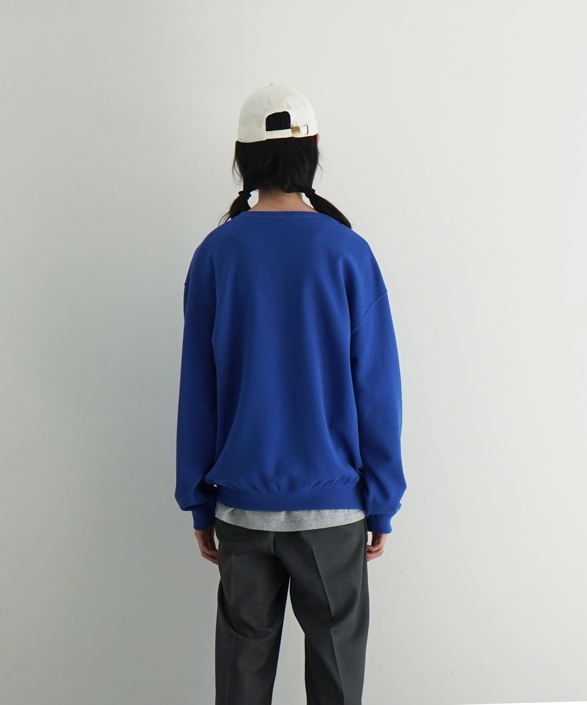 【EXCLUSIVE】crepuscule Co/ra moss stitch p/o "BLUE"