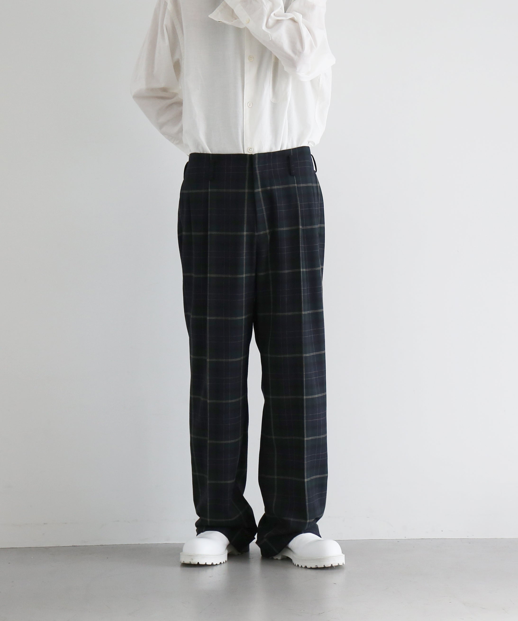 KAIKO Wide slacks "GREEN"