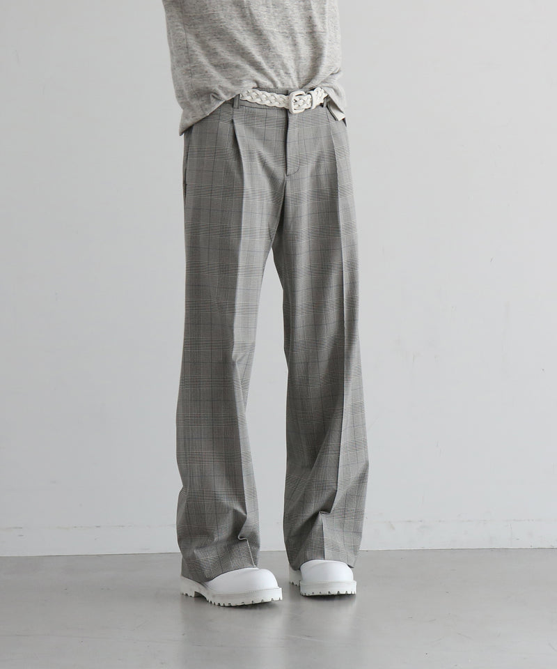 KAIKO Low rise slacks "GRAY CHECK"