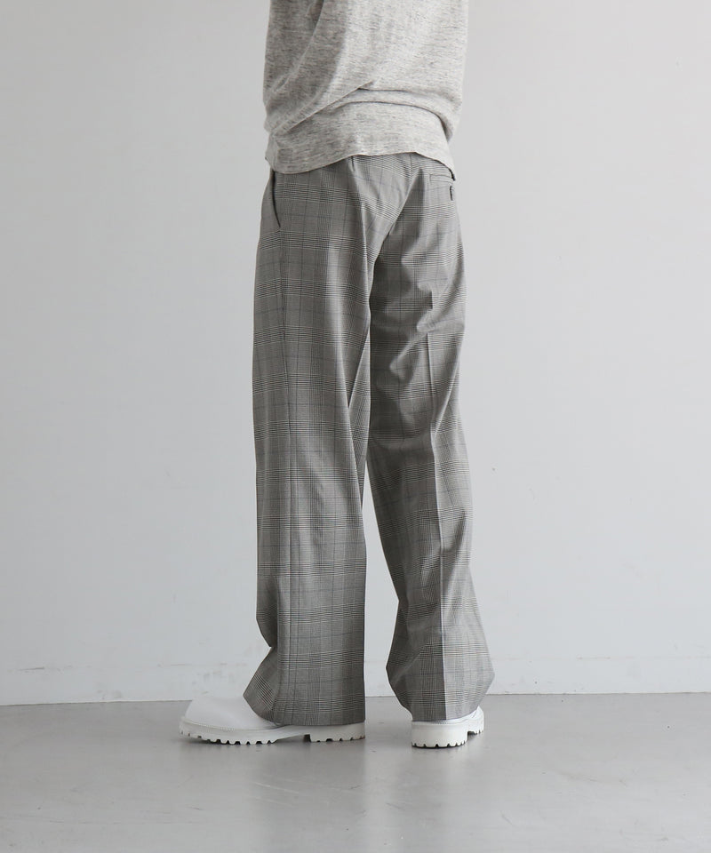 KAIKO Low rise slacks "GRAY CHECK"