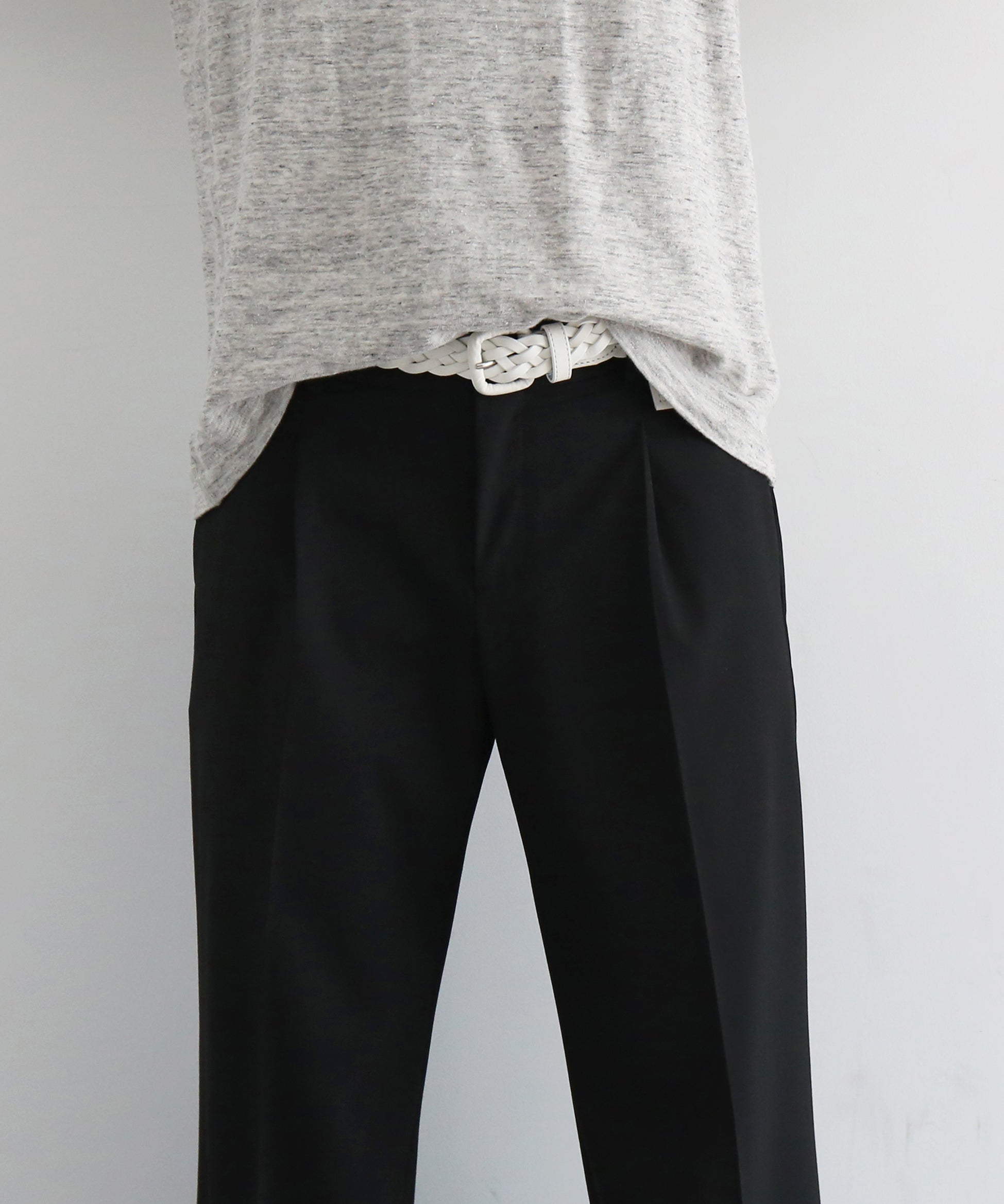 KAIKO Low rise slacks "BLACK"