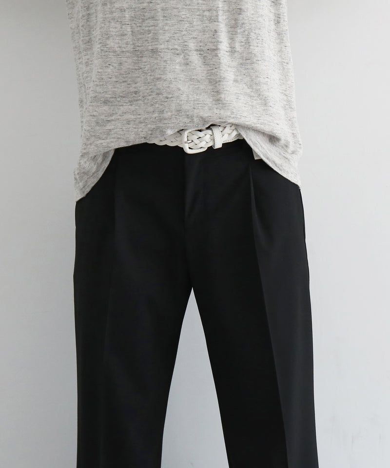 KAIKO Low rise slacks "BLACK"