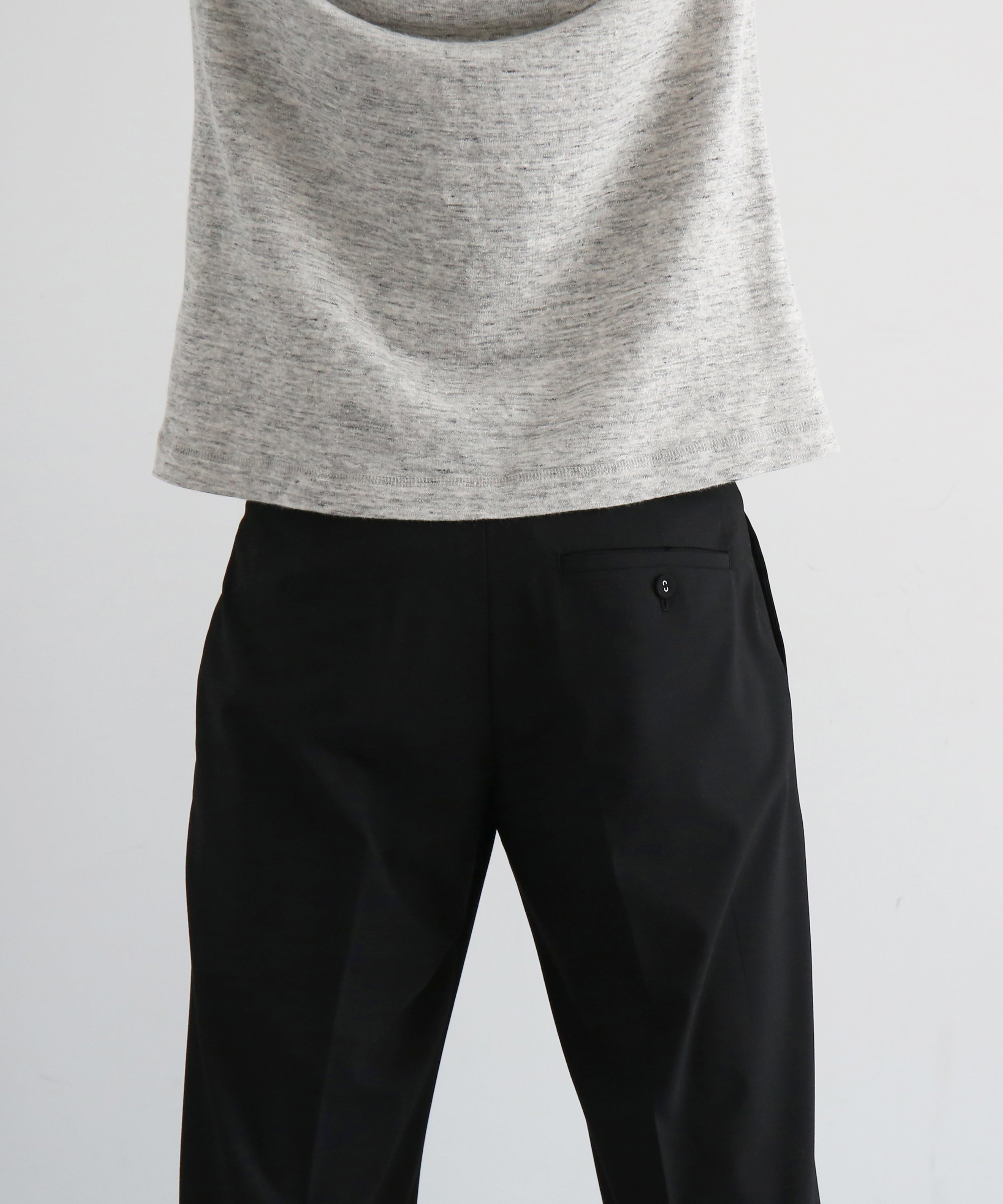 KAIKO Low rise slacks "BLACK"