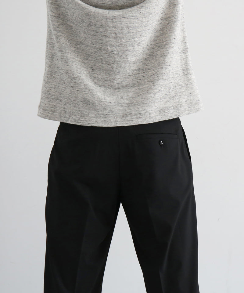 KAIKO Low rise slacks "BLACK"