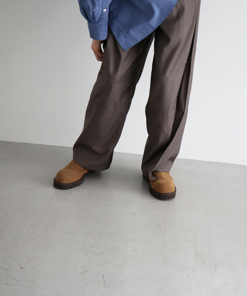 SAN SAN GEAR Wave trouser “ASH BROWN"