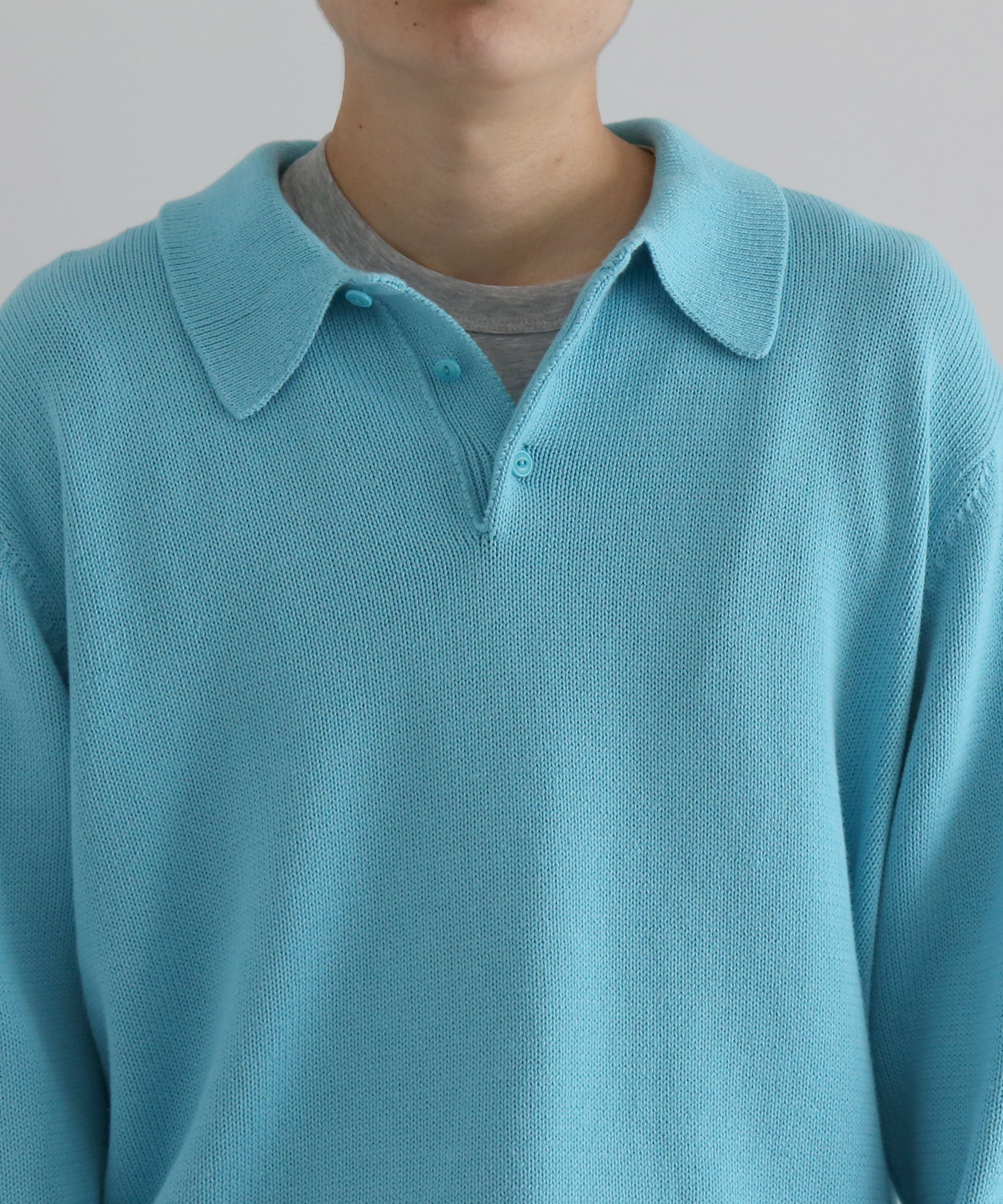 KAIKO【カイコー】Knit polo shirt 