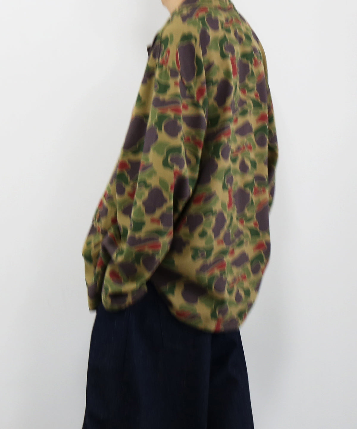 NEEDLES Military shirt jacket - camo twill "C-OLIVE"