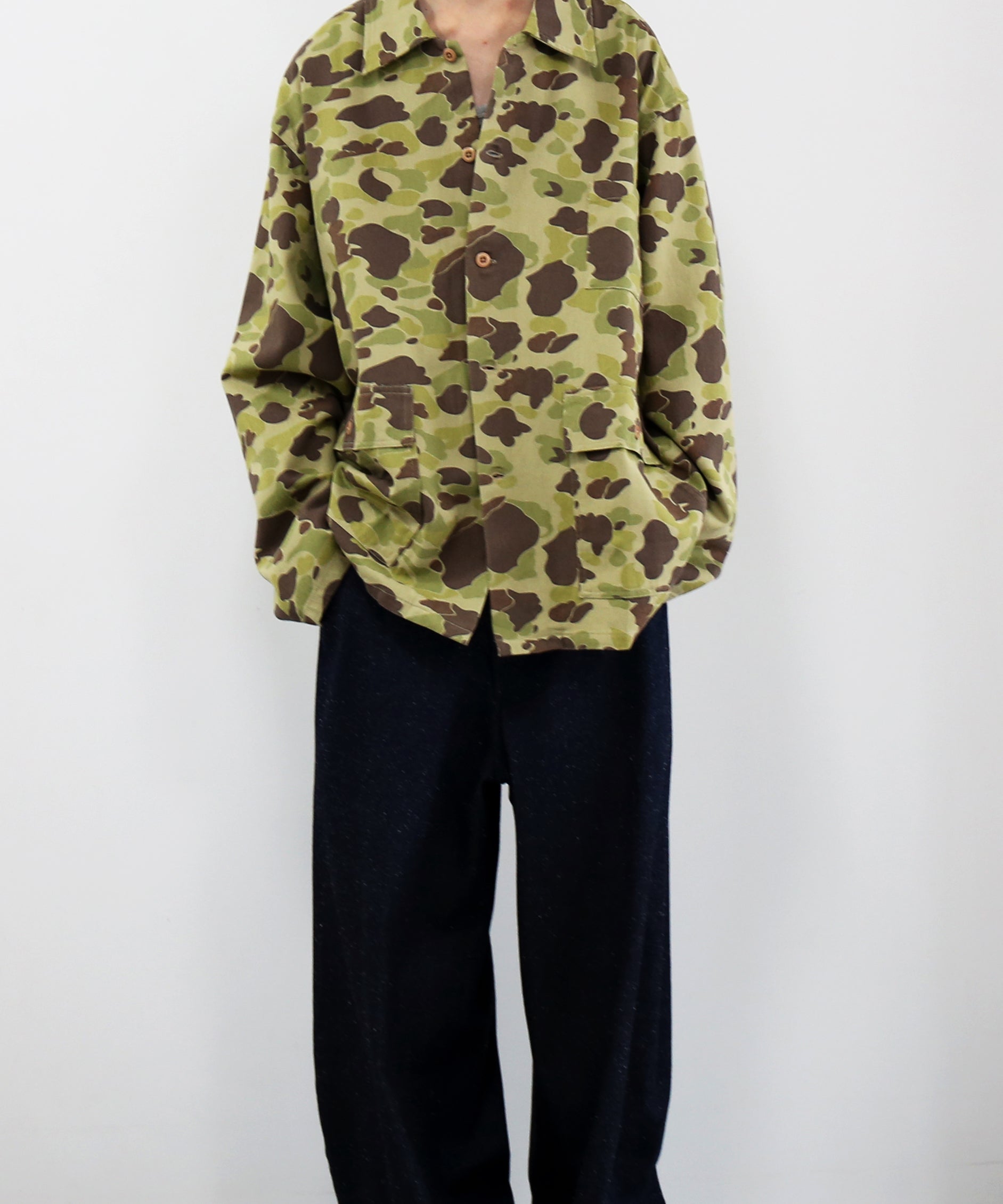 NEEDLES【ニードルズ】Military shirt jacket - camo twill 
