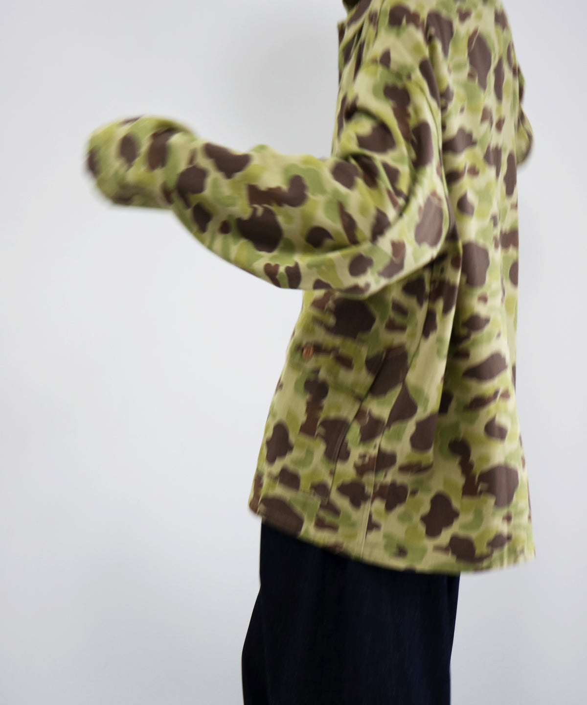 NEEDLES Military shirt jacket - camo twill "A-LT.GREEN"