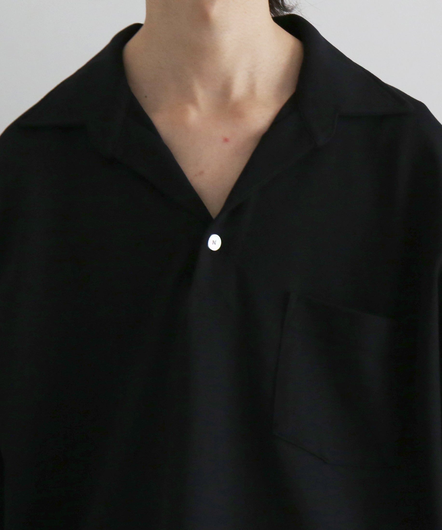 NEONSIGN Unfinished polo "hcs" ls "BLACK"