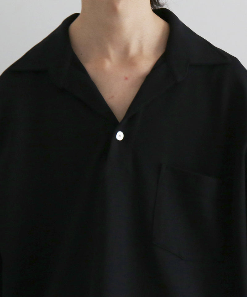 NEONSIGN Unfinished polo "hcs" ls "BLACK"