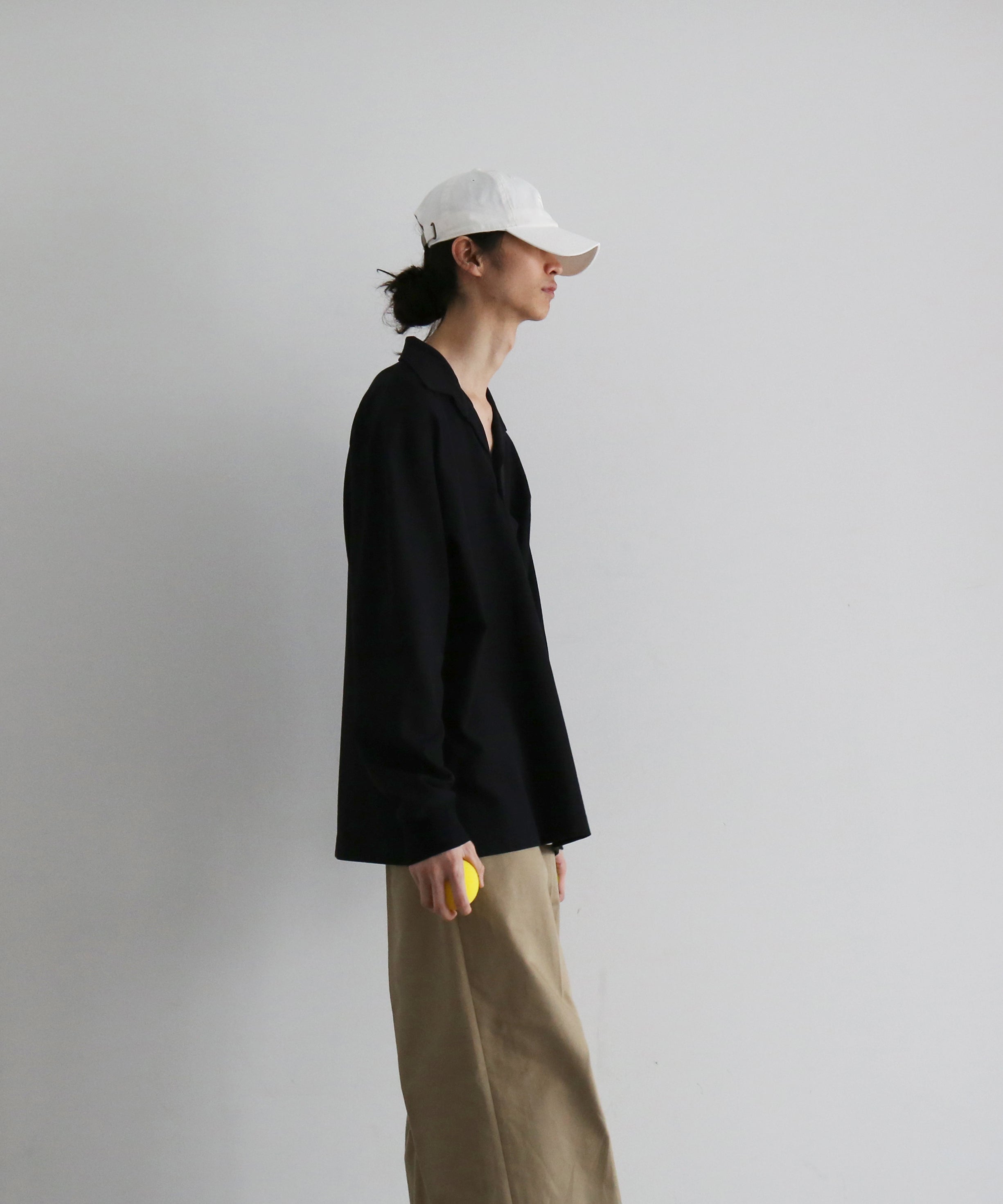 NEONSIGN Unfinished polo "hcs" ls "BLACK"