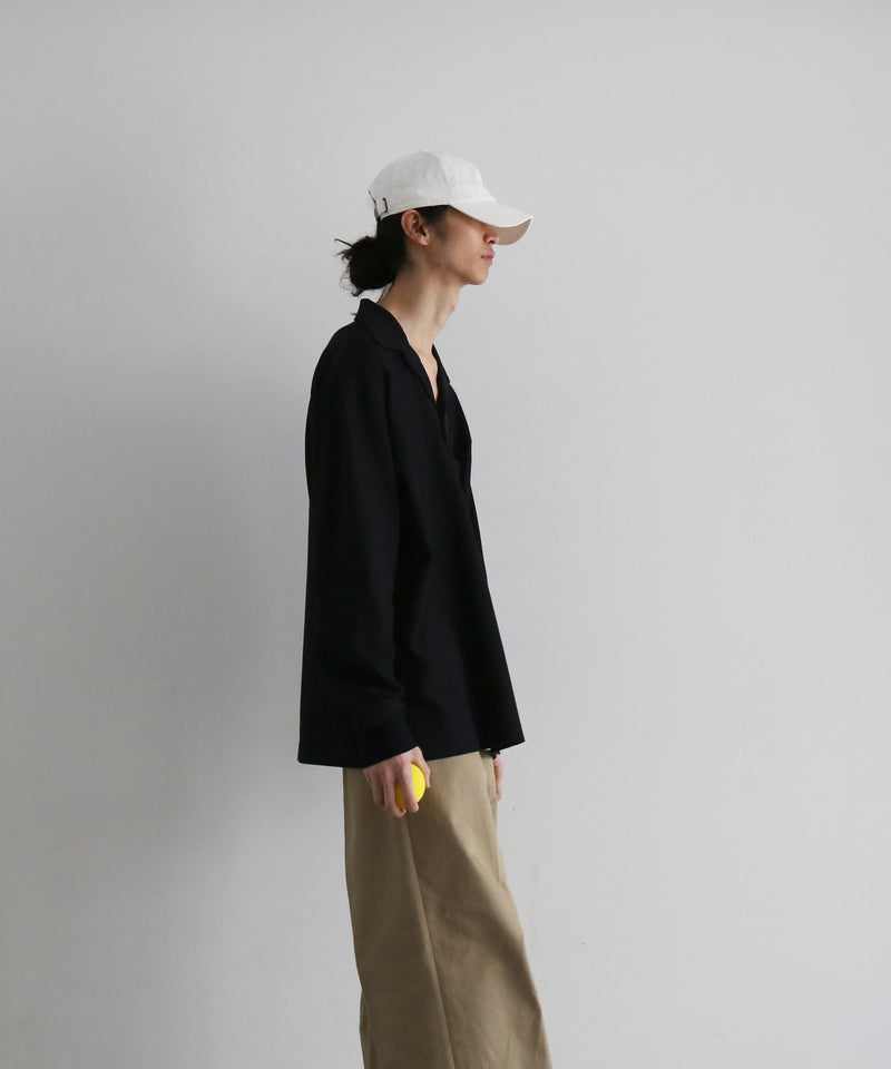 NEONSIGN Unfinished polo "hcs" ls "BLACK"