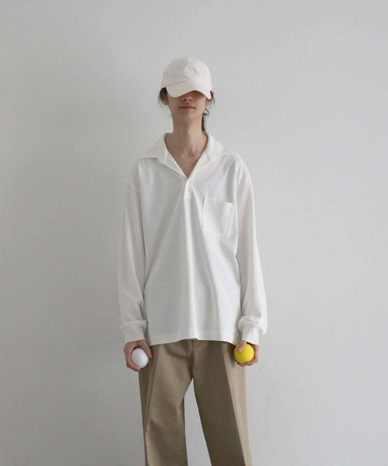 NEONSIGN Unfinished polo "hcs" ls "BLACK"