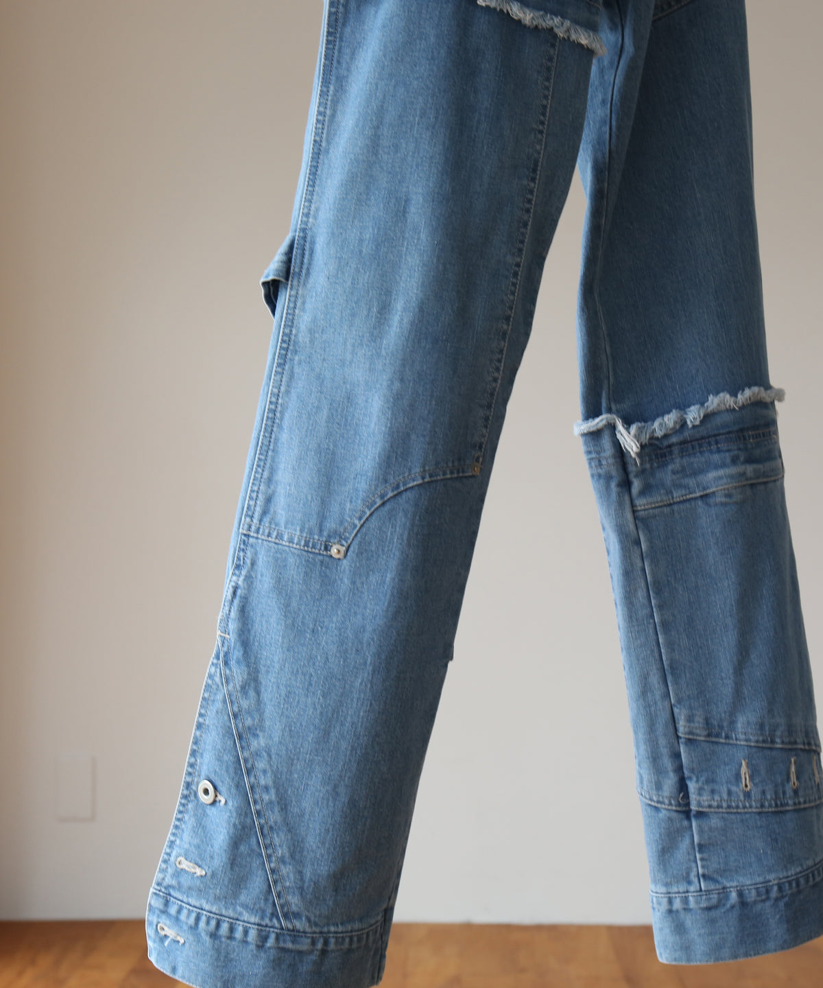 WHOWHAT Puzzle denim pants〈new type〉 "INDIGO FADE"