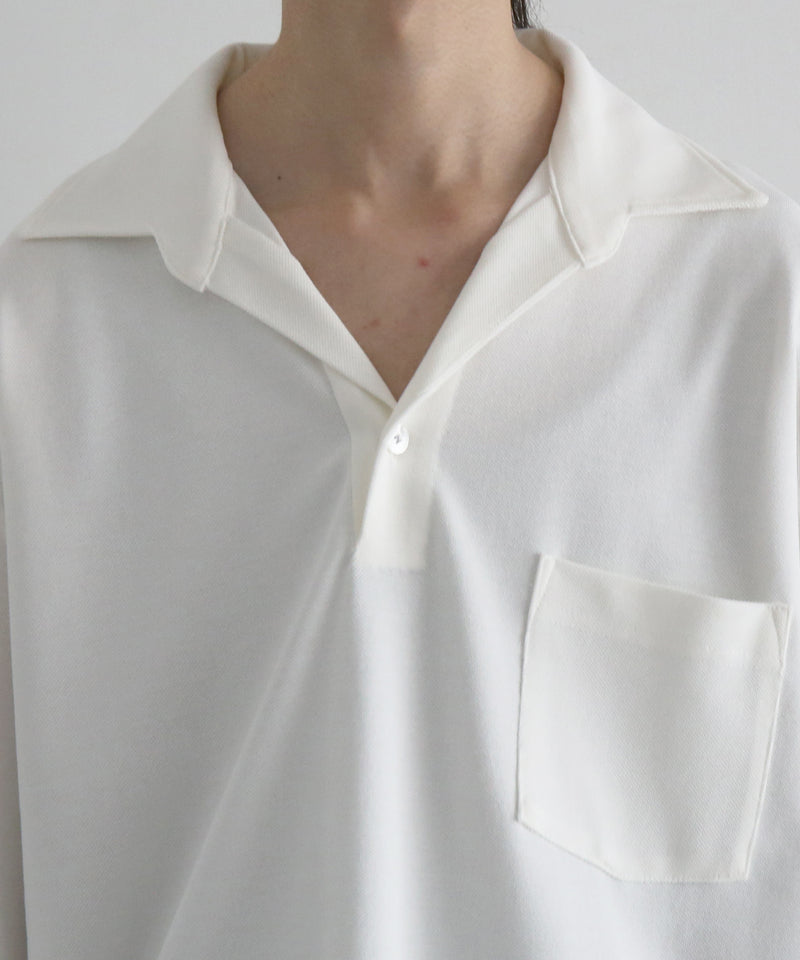 NEONSIGN Unfinished polo "hcs" ls "OFF WHITE"