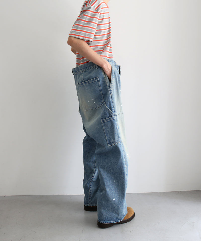 DIGAWEL Distressed painter jeans "FADE-NAVY"