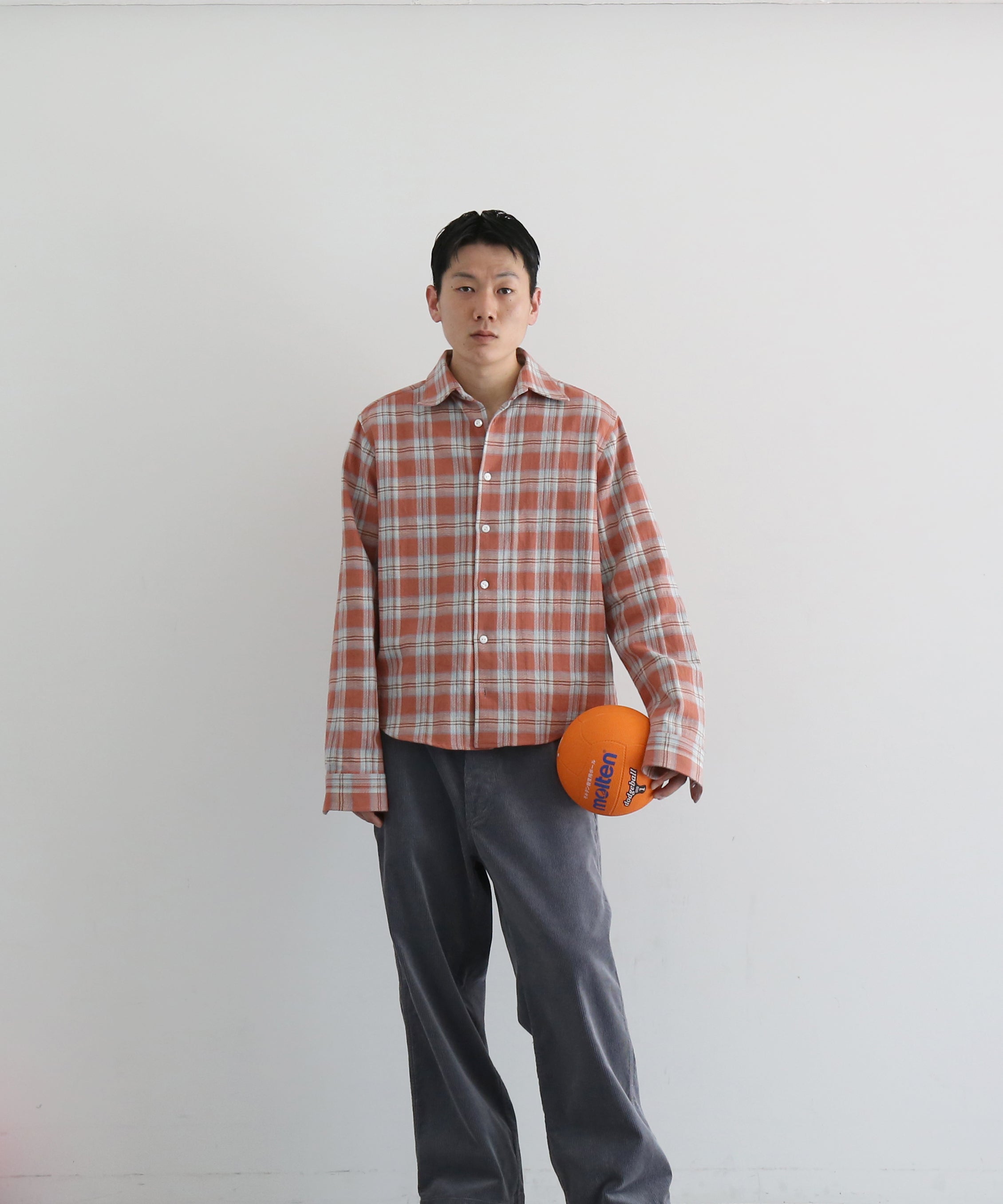 SECOND/LAYER Sherman ls shirt “CHECKERED RED”