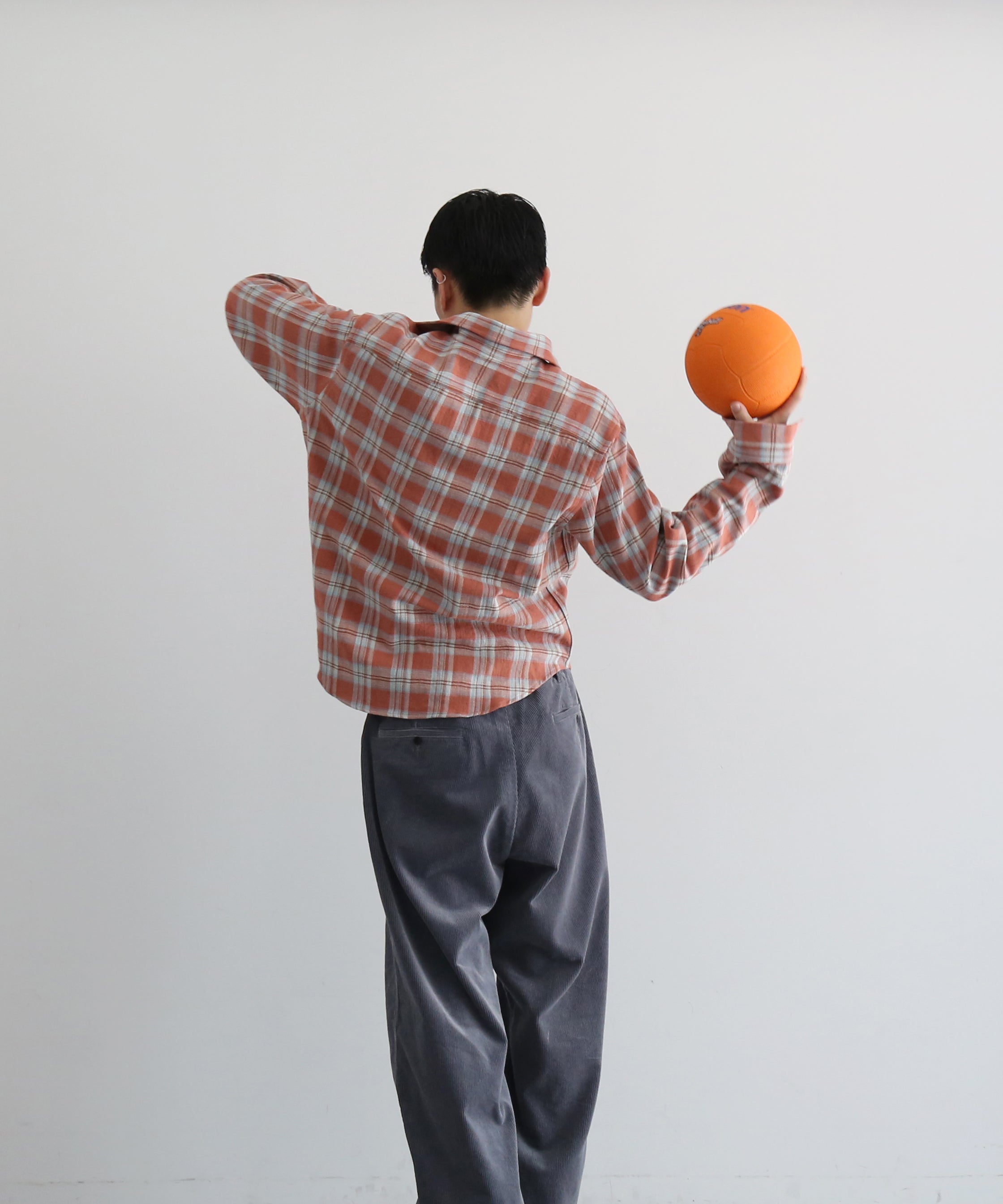 SECOND/LAYER Sherman ls shirt “CHECKERED RED”