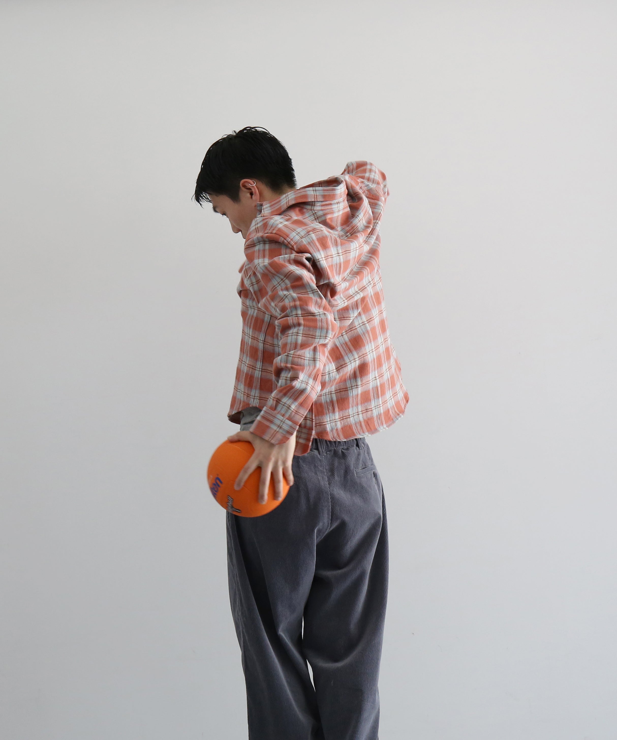 SECOND/LAYER Sherman ls shirt “CHECKERED RED”
