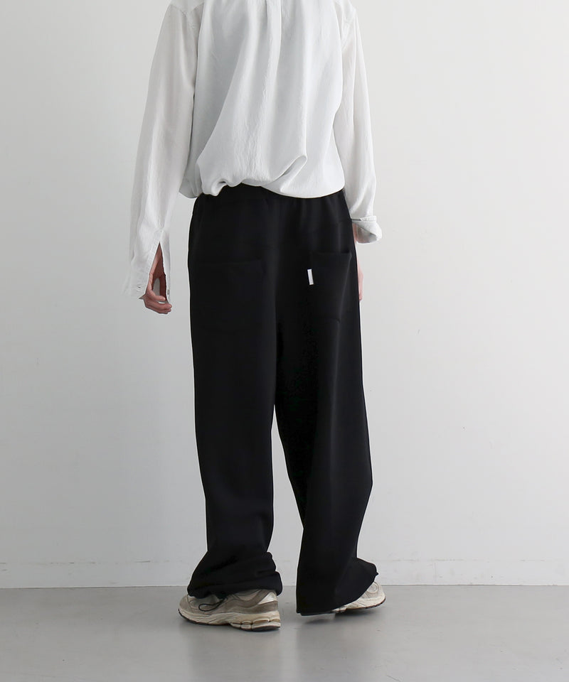 【EXCLUSIVE】NEONSIGN Wide tech slacks "SOLID NAVY"