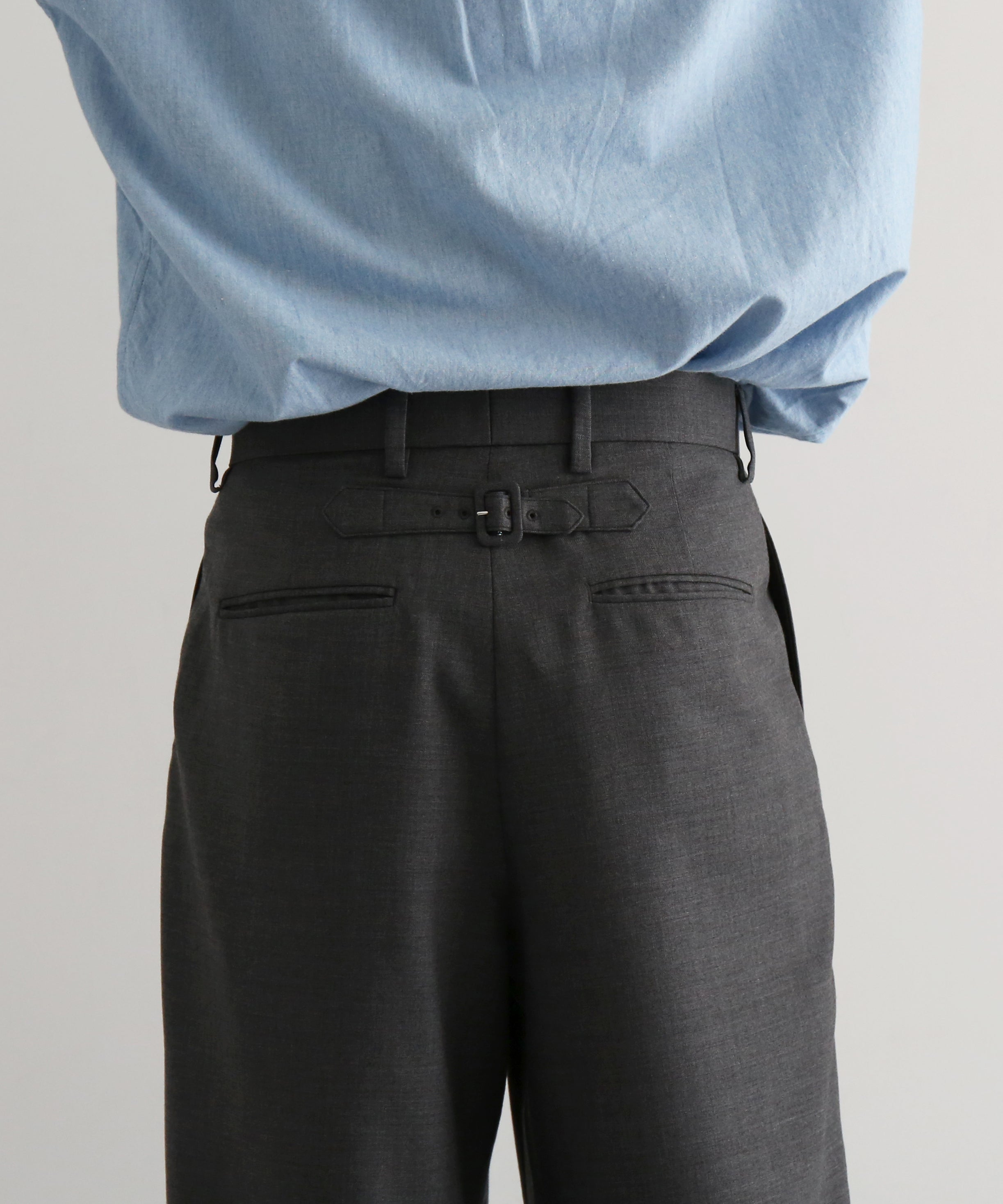 DEVINUSAGE Loose slacks "GRAY"