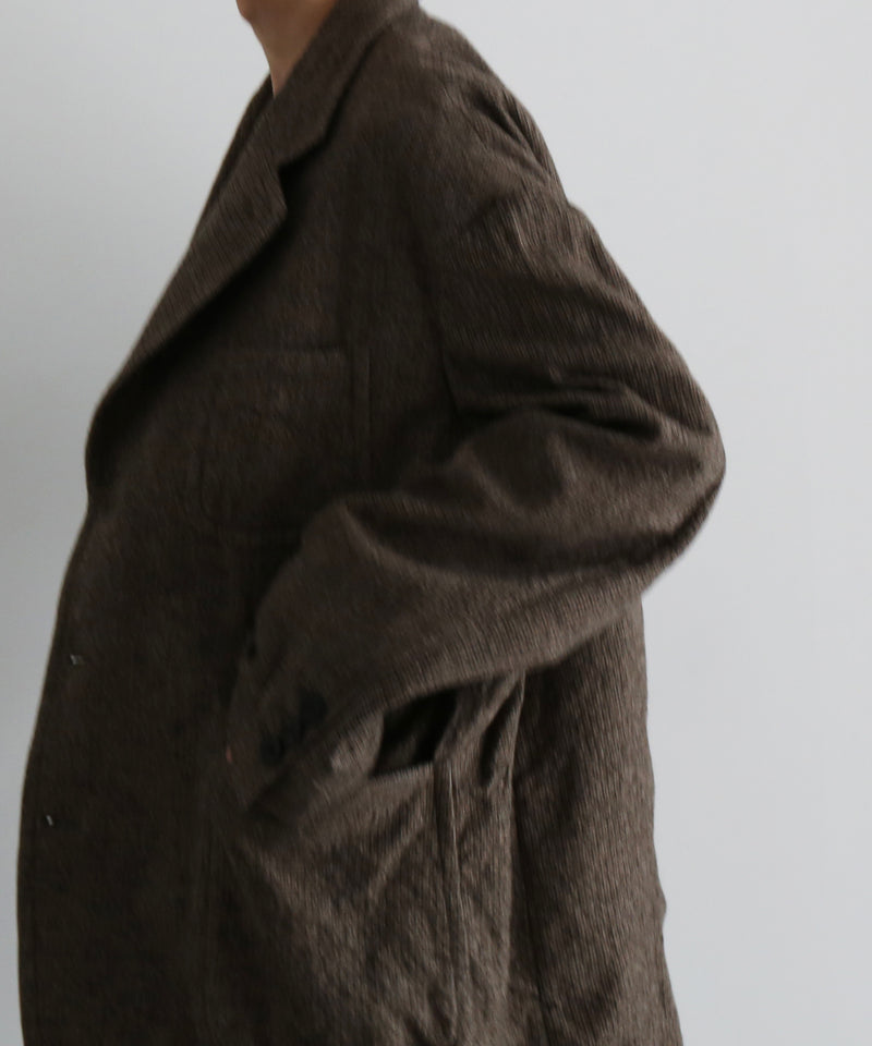 ensou. Hypersized blazer / a. "BROWN GUN CLUB"
