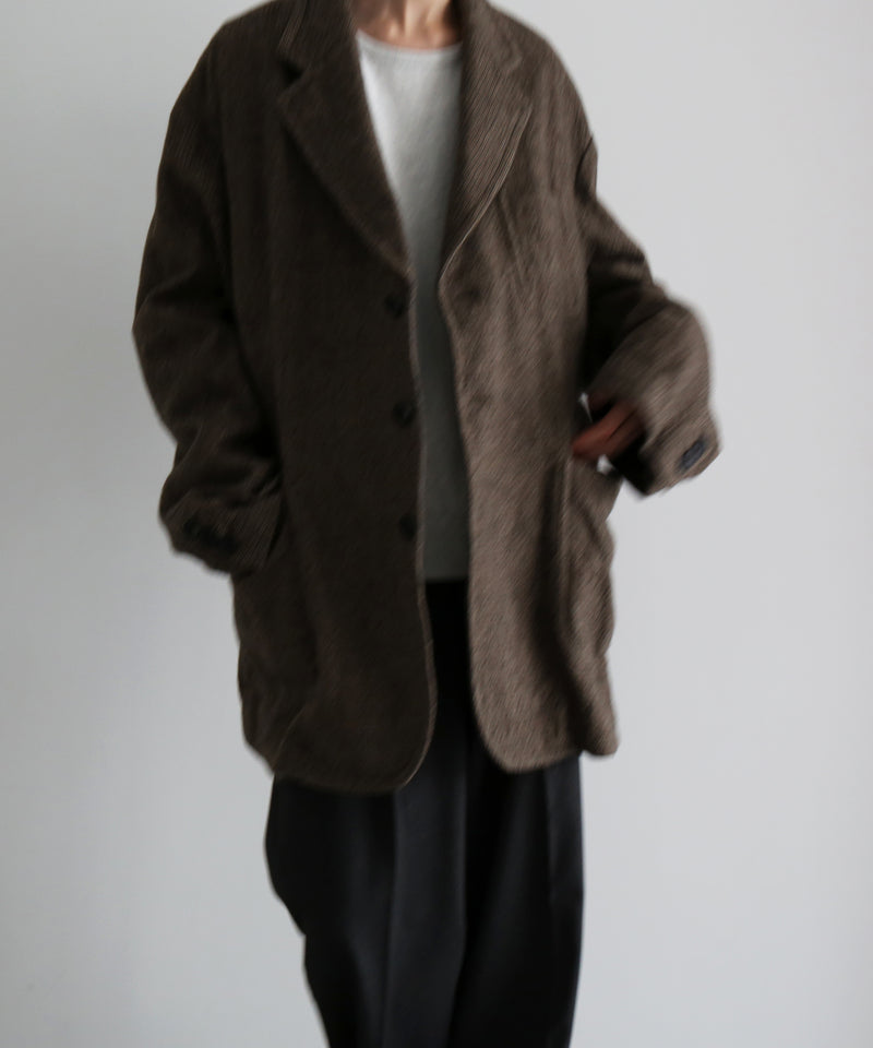 ensou. Hypersized blazer / a. "BROWN GUN CLUB"