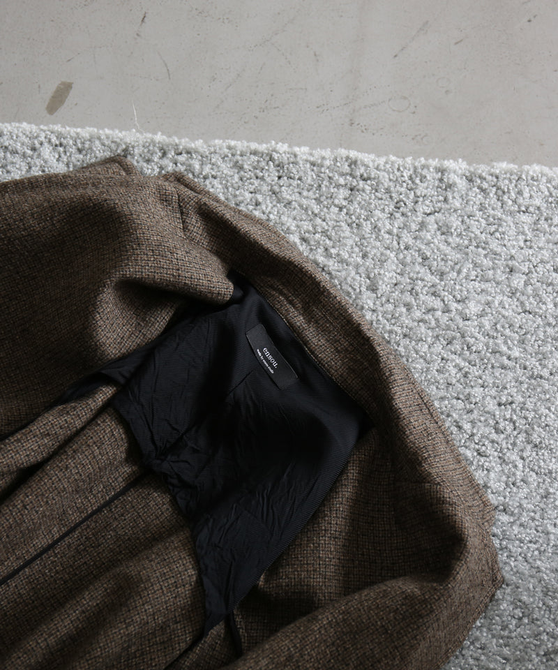 ensou. Hypersized blazer / a. "BROWN GUN CLUB"