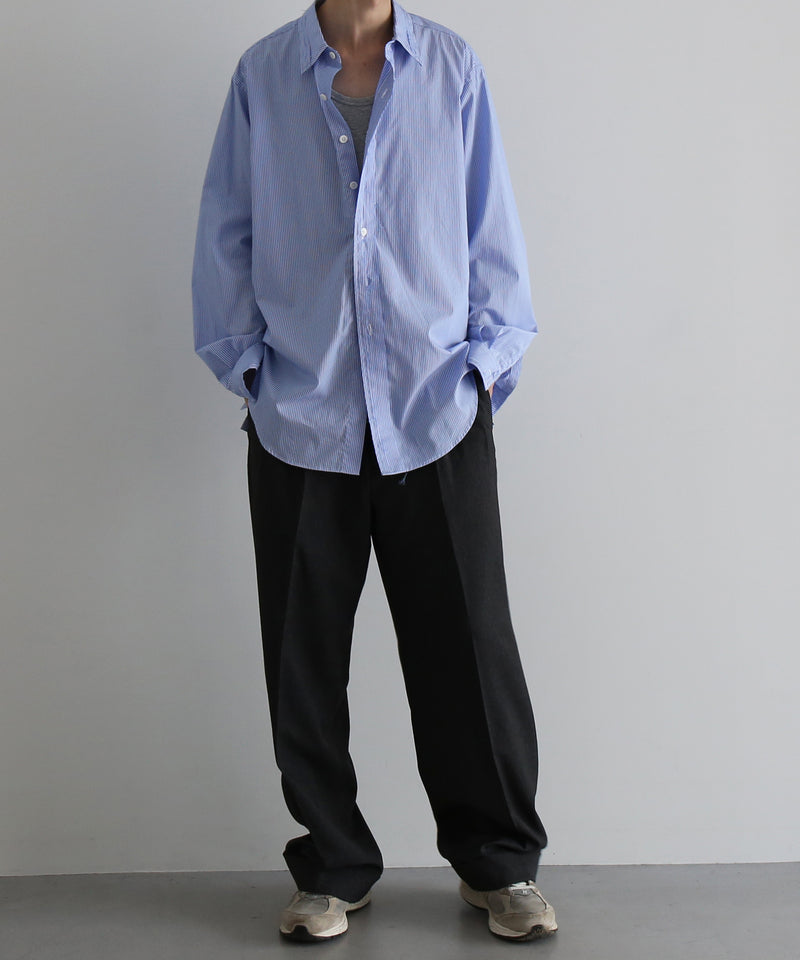 ensou. Rough cut shirt  / b. "BLUE STRIPE"