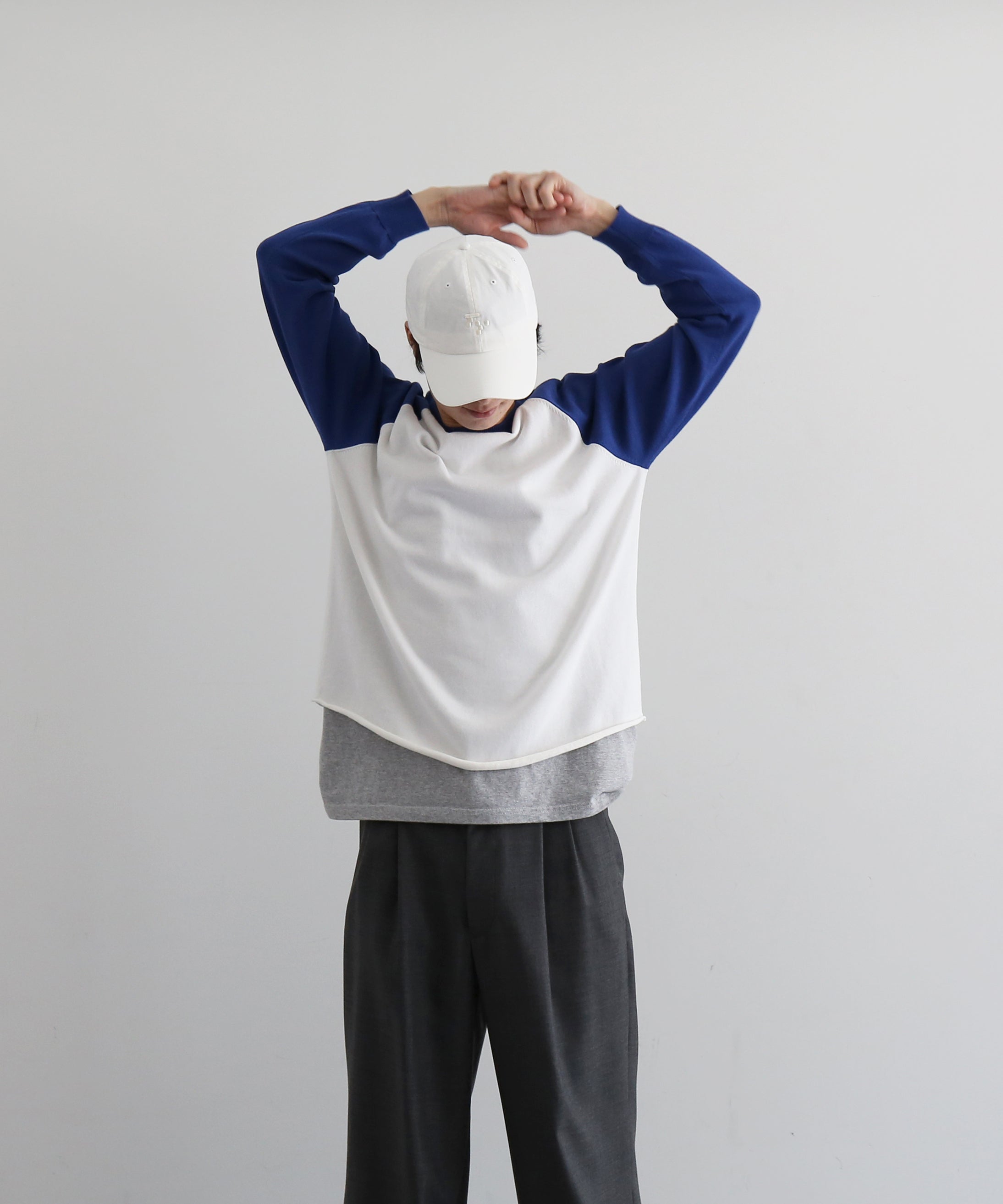 KAIKO Base ball knit "BLUE"