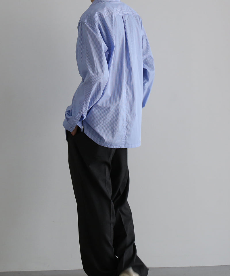 ensou. Rough cut shirt  / b. "BLUE STRIPE"