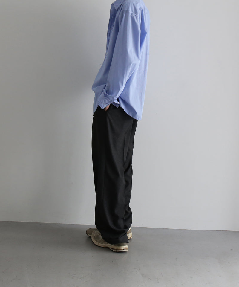 ensou. Rough cut shirt  / b. "BLUE STRIPE"