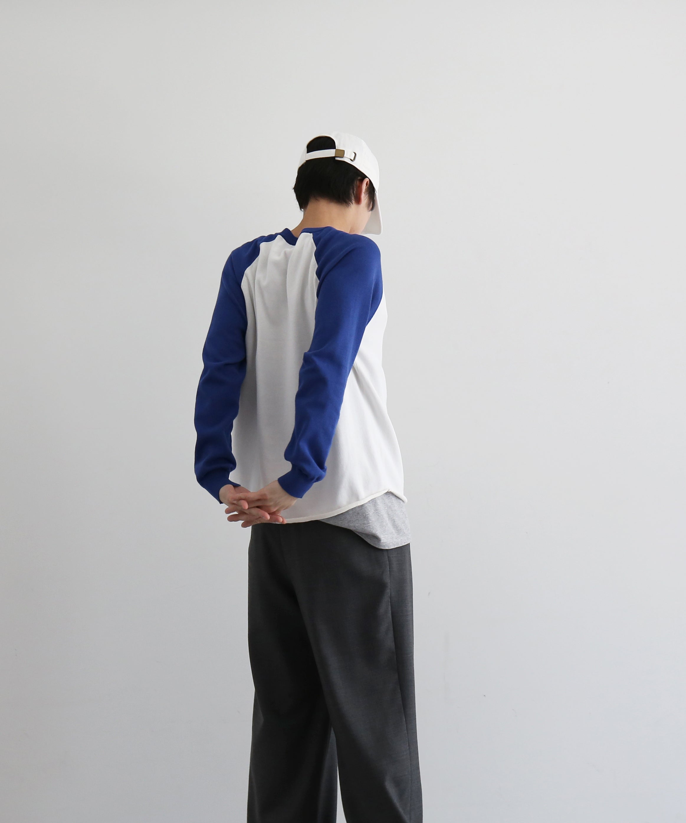 KAIKO Base ball knit "BLUE"