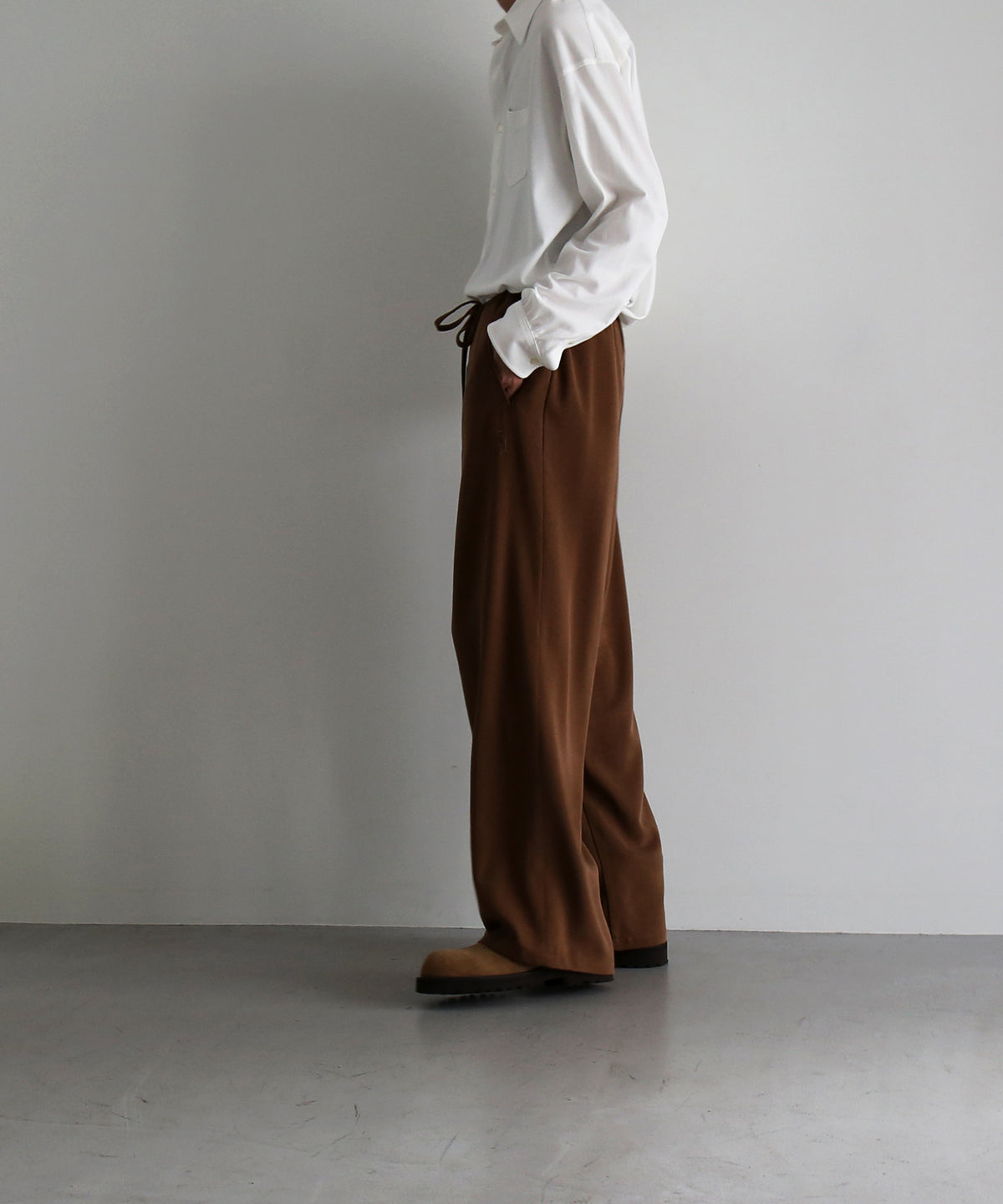 SECOND/LAYER Team pant "BROWN"