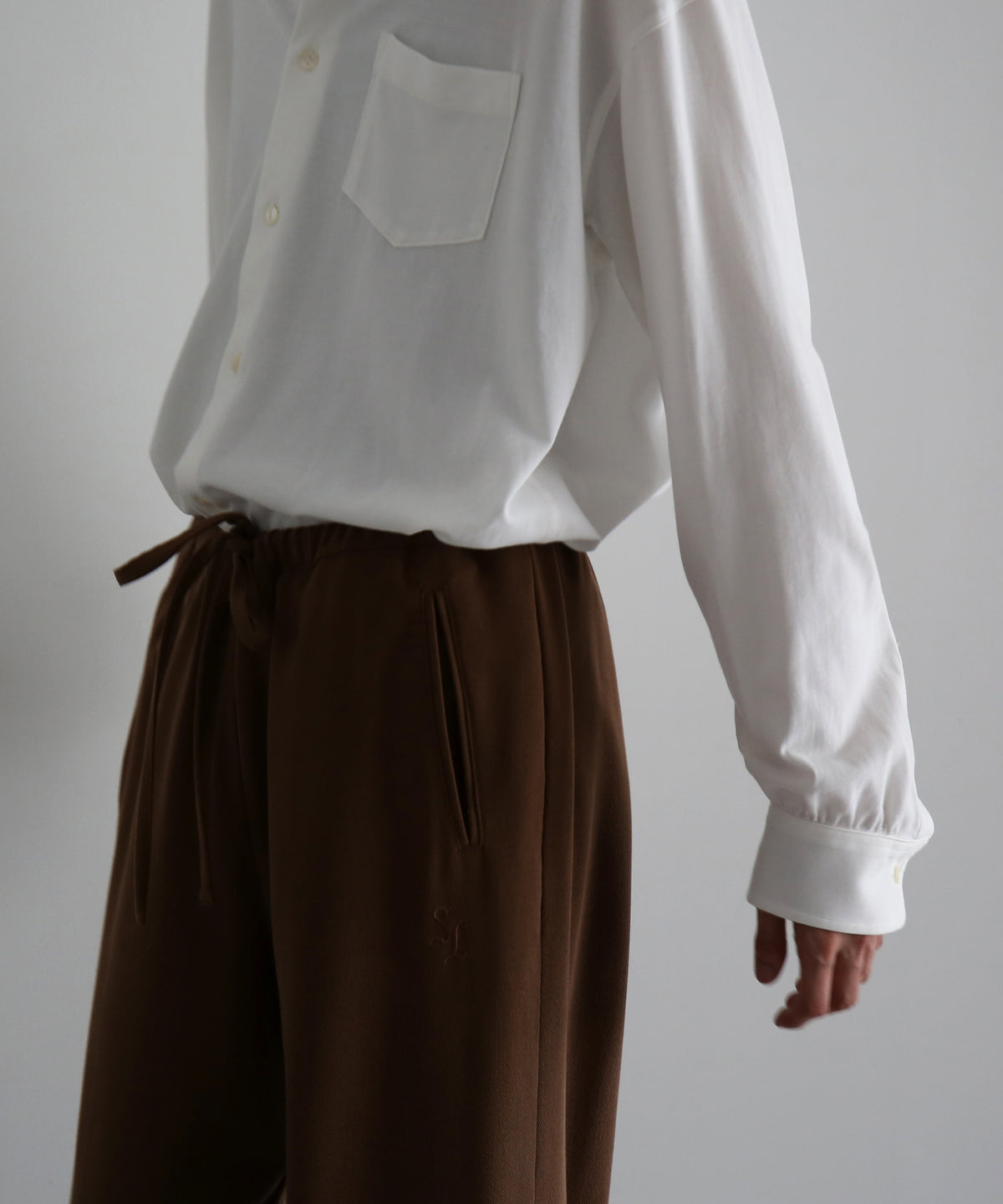 SECOND/LAYER Team pant "BROWN"