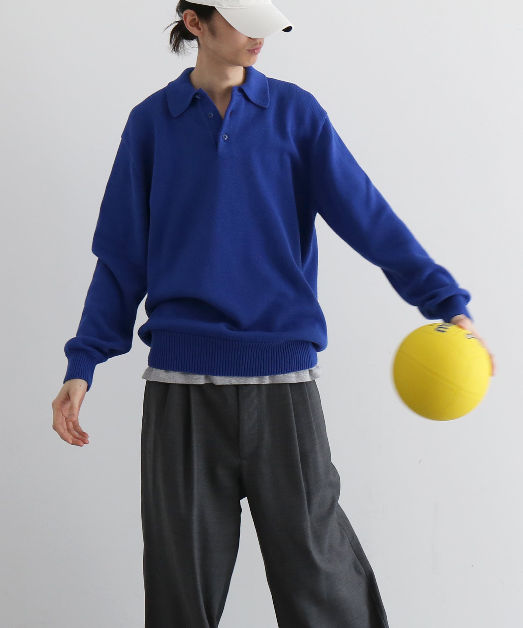 KAIKO【カイコー】Knit polo shirt 