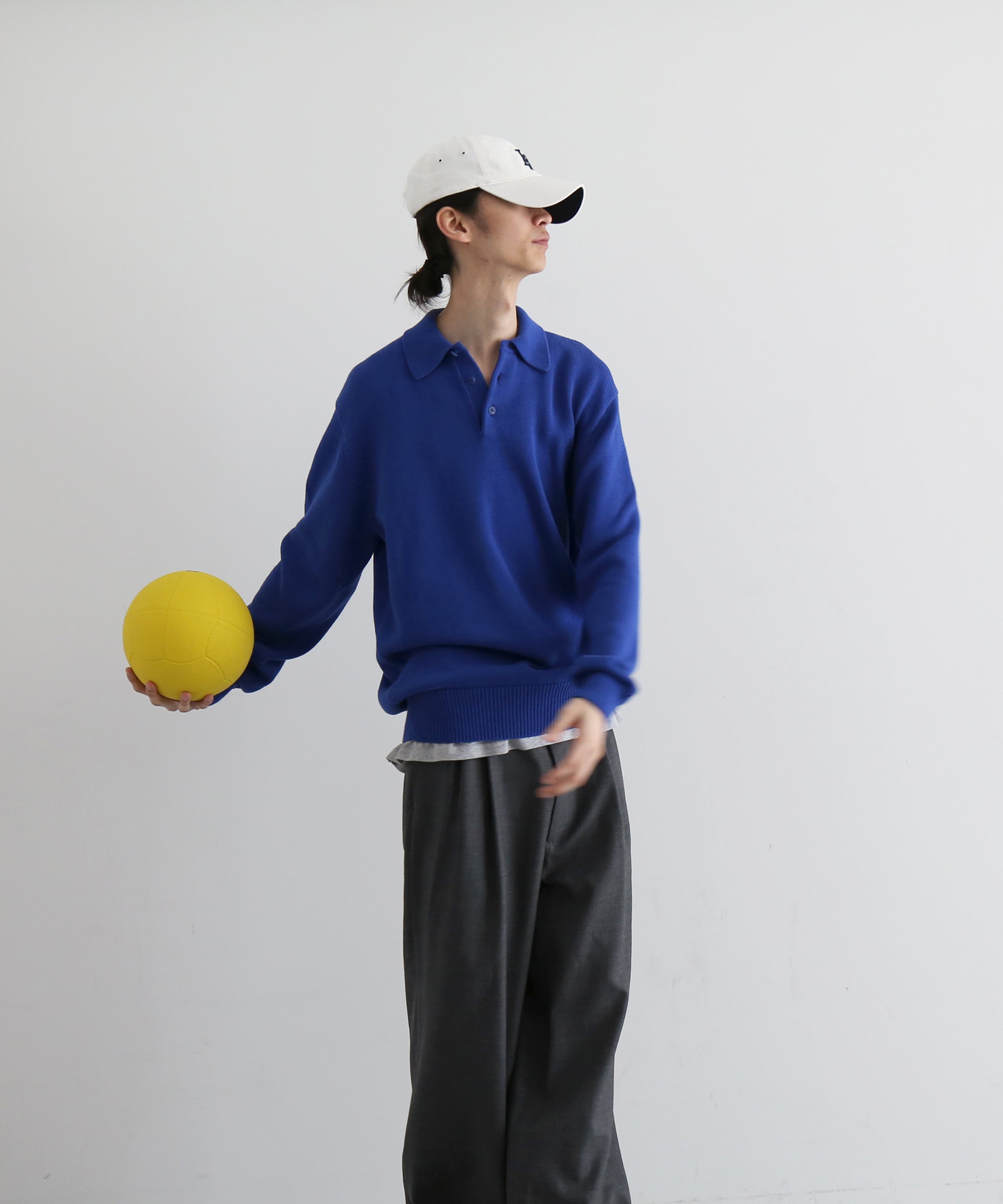 KAIKO Knit polo shirt 2.0 "BLUE"