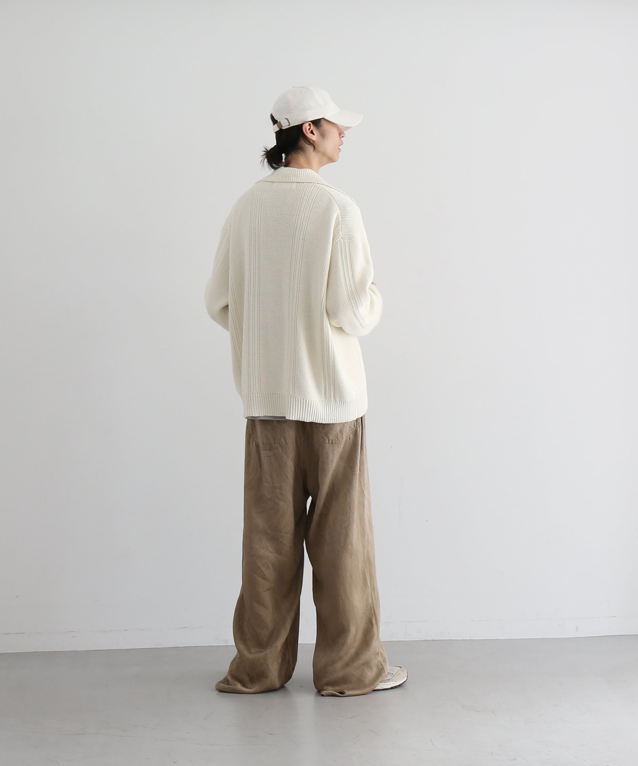 NEONSIGN Drop needle polo (ls) "OFF WHITE"